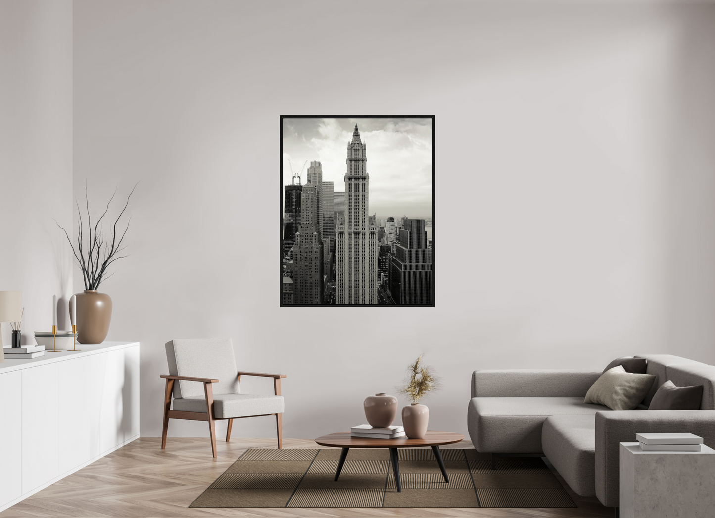 43 x 53.7″, Floater Frame Top of Empire State Buiding