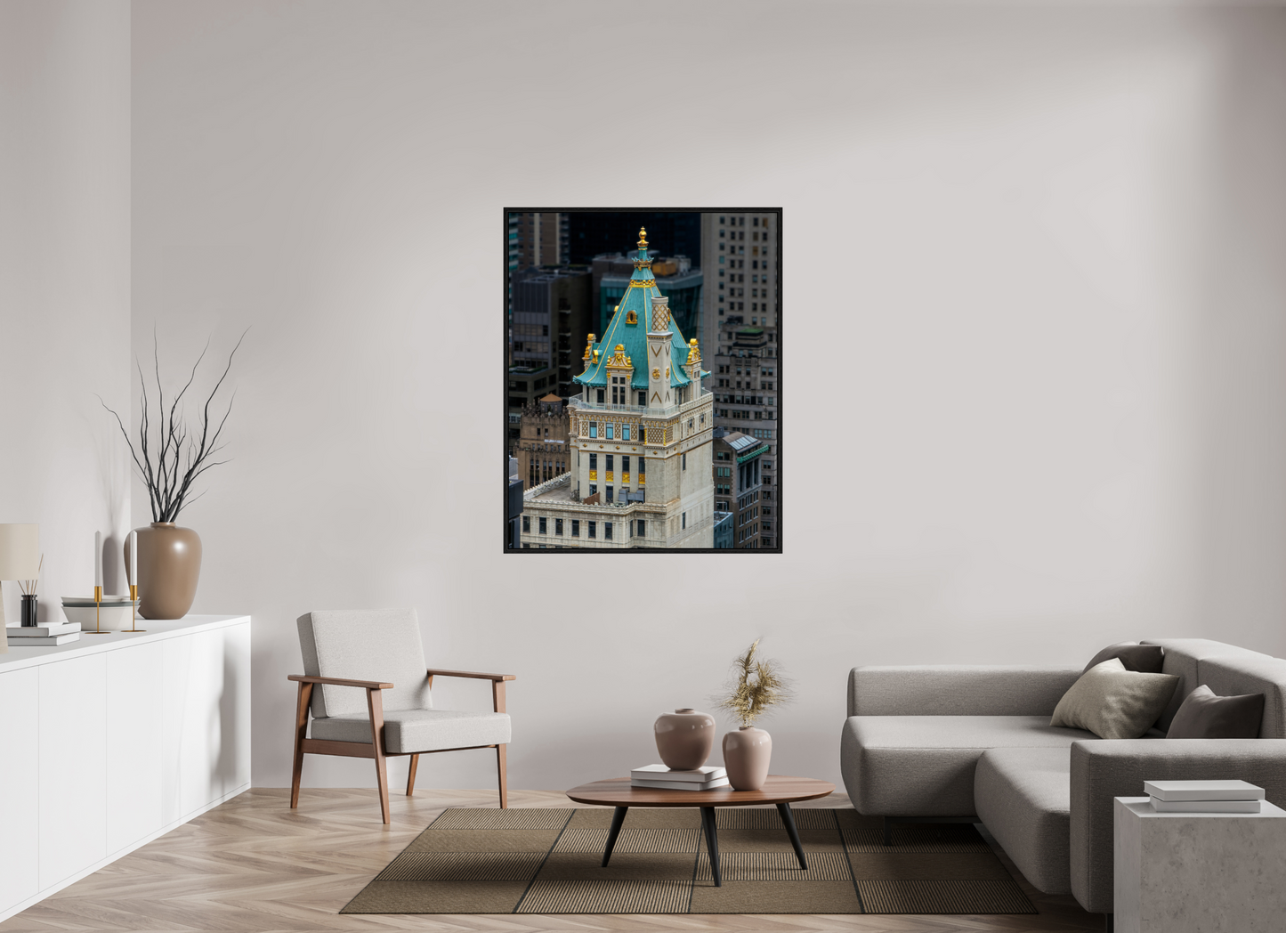 43 x 53.7″, Floater Frame The Heckscher Building