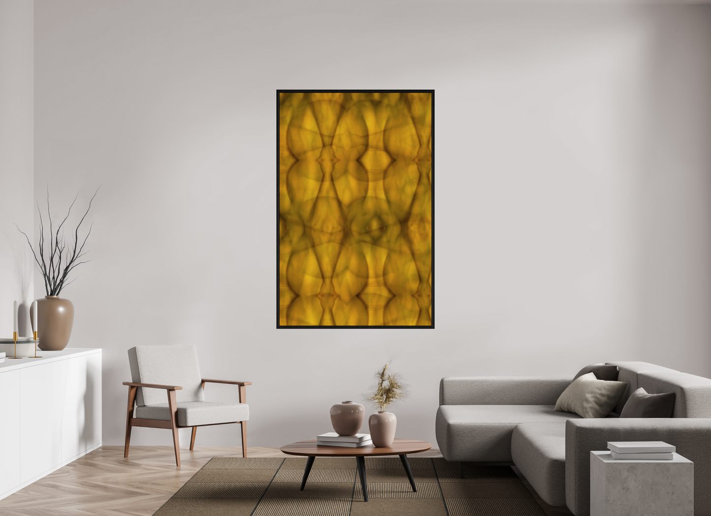 43 x 65.8″, Floater Frame Abstract No. 73