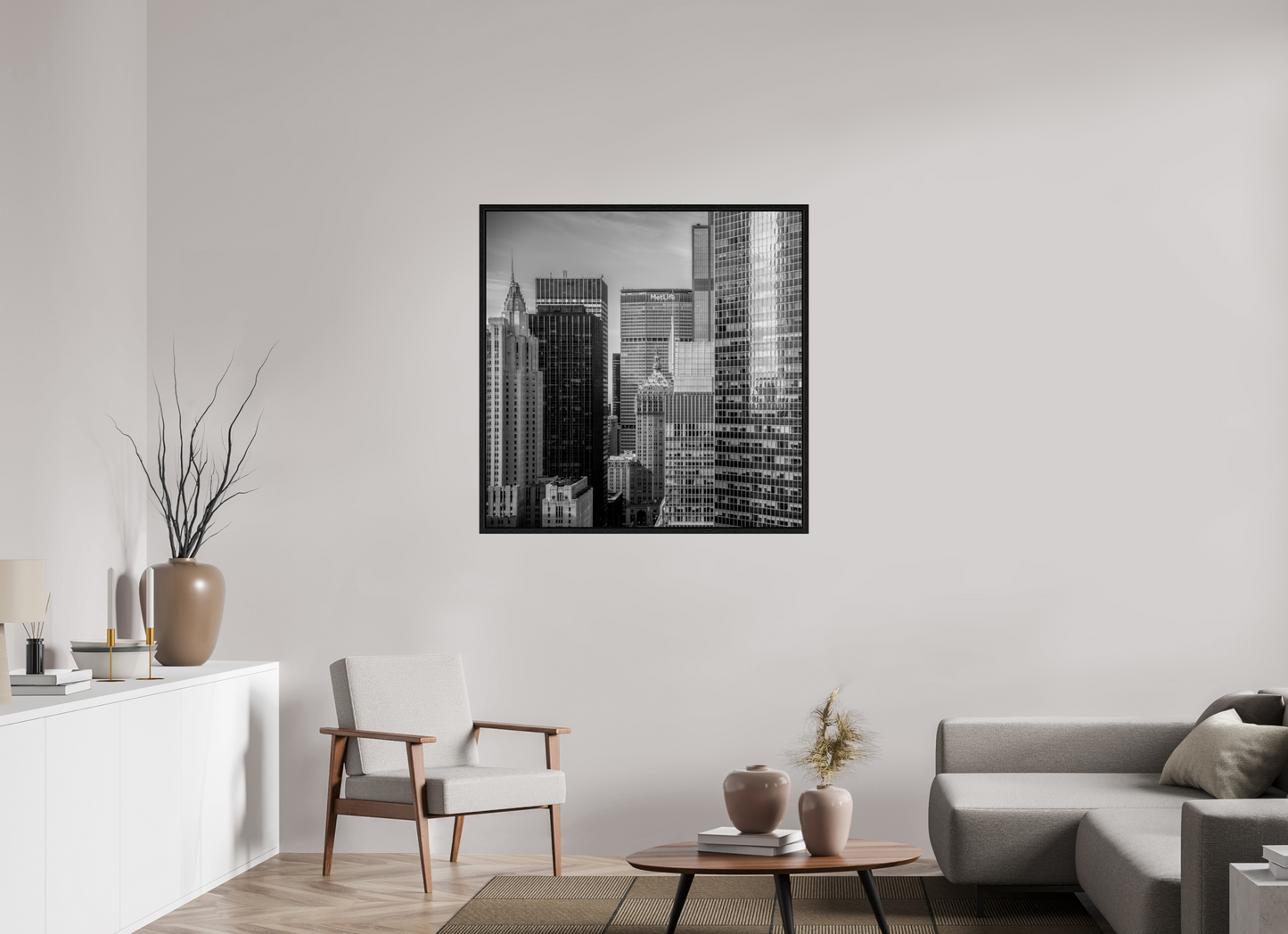 40 x 40″, Floater Frame Mid Town New York City