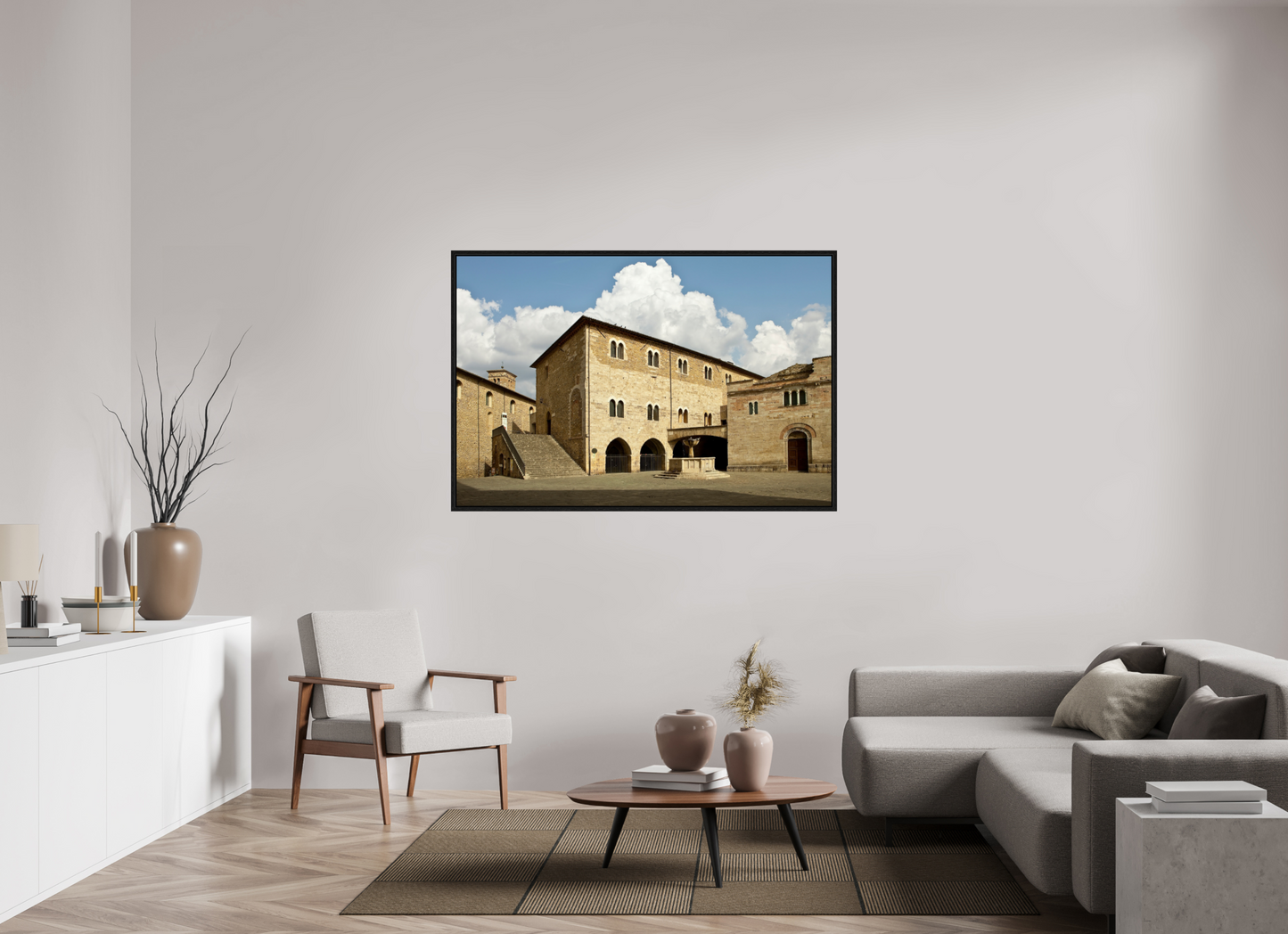 60 x 40″, Floater Frame Romanesque Church of San Silvestro