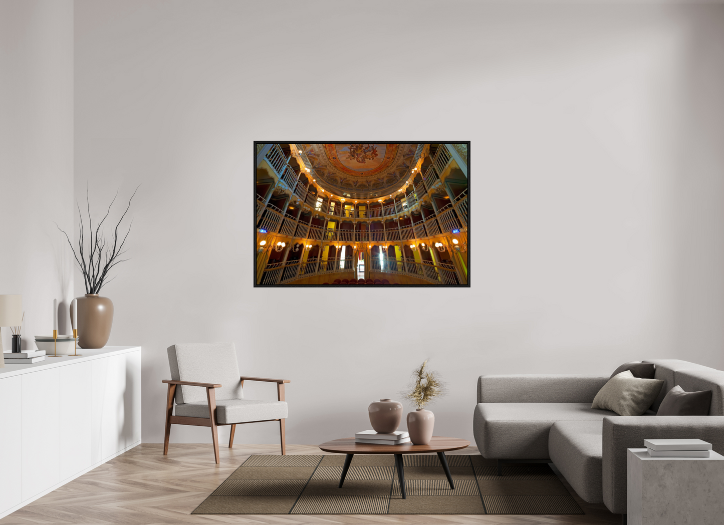60 x 40″, Floater Frame Palazzo Dei Consoli Theatre France