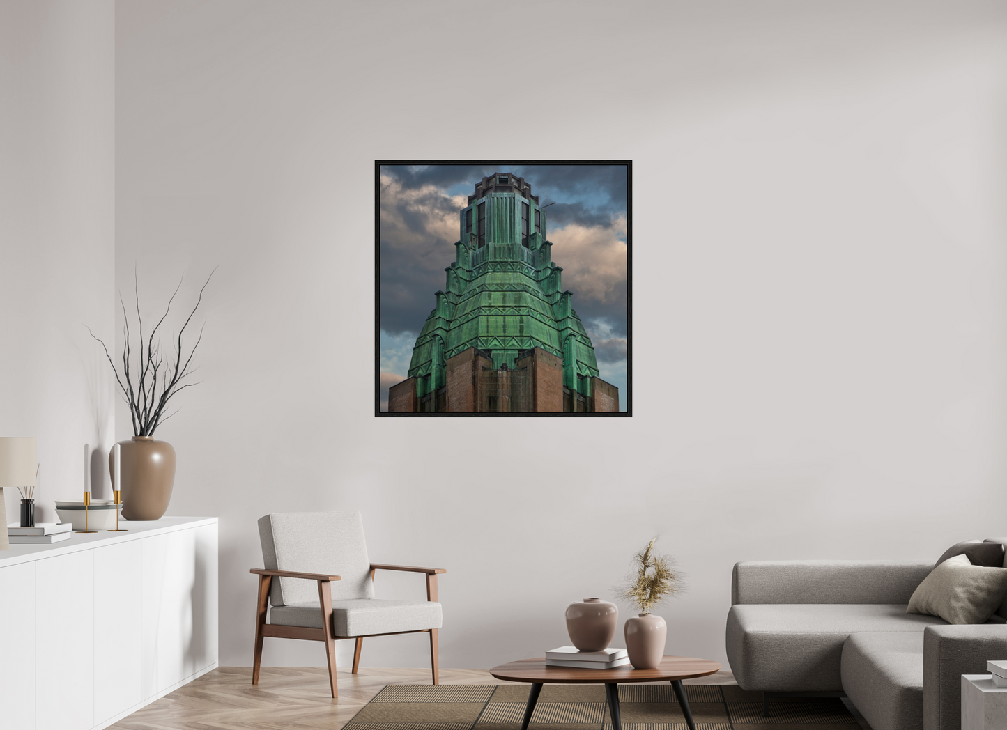 40 x 40″, Floater Frame Waldorf Astoria