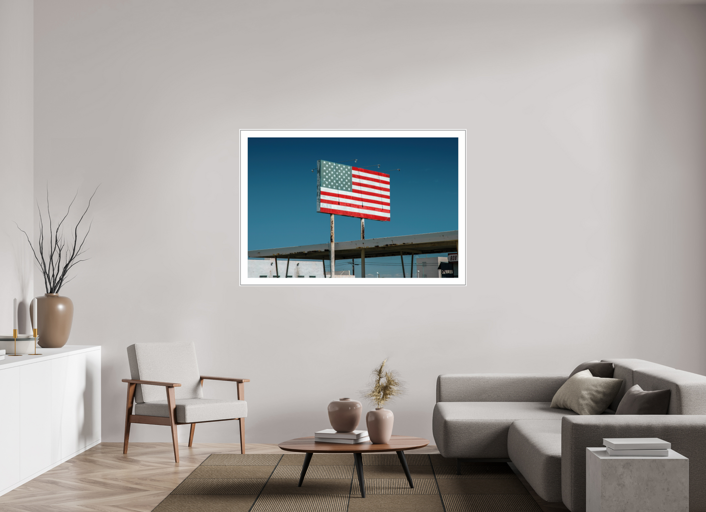 USA Flag Sign