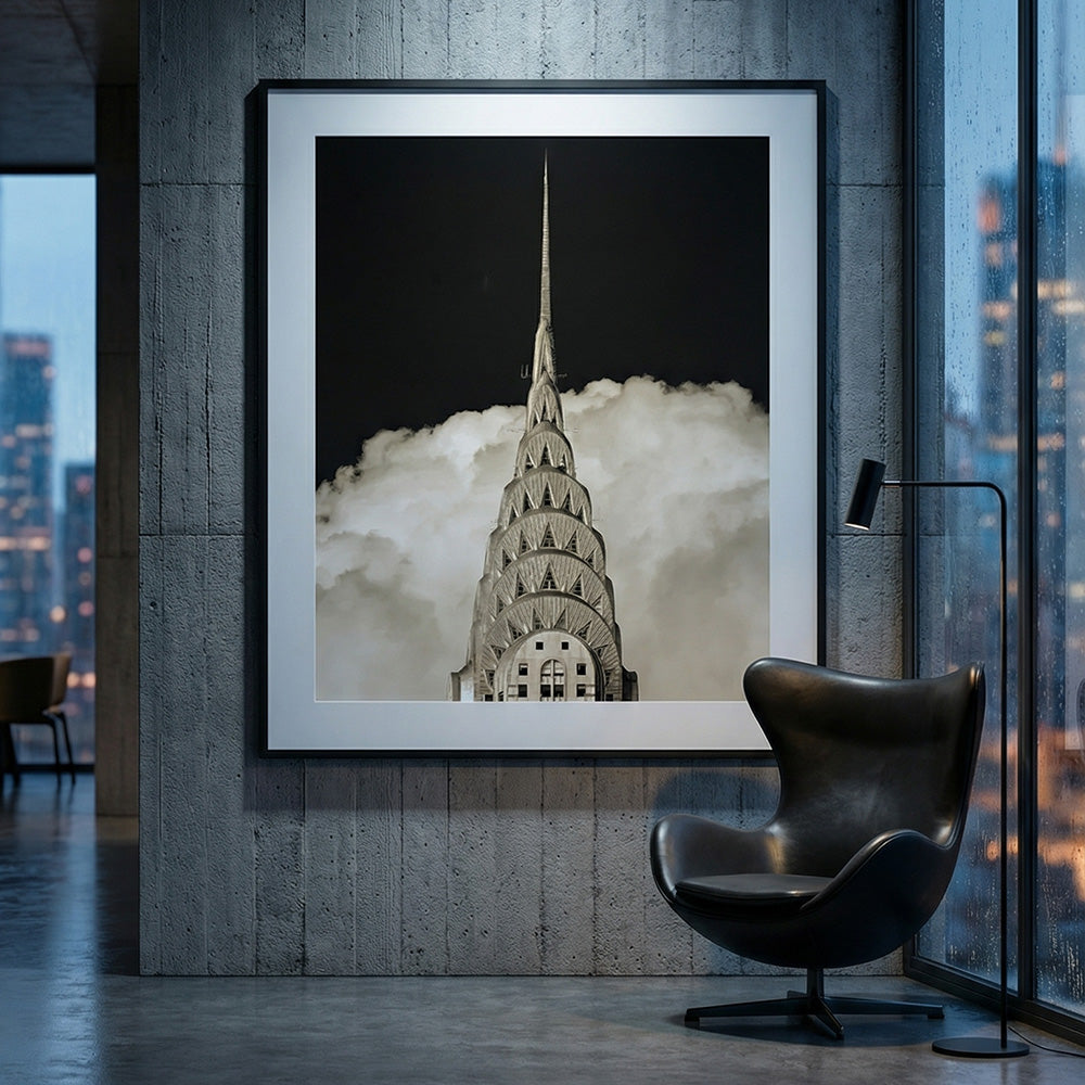 Chrysler Building Against Clouds