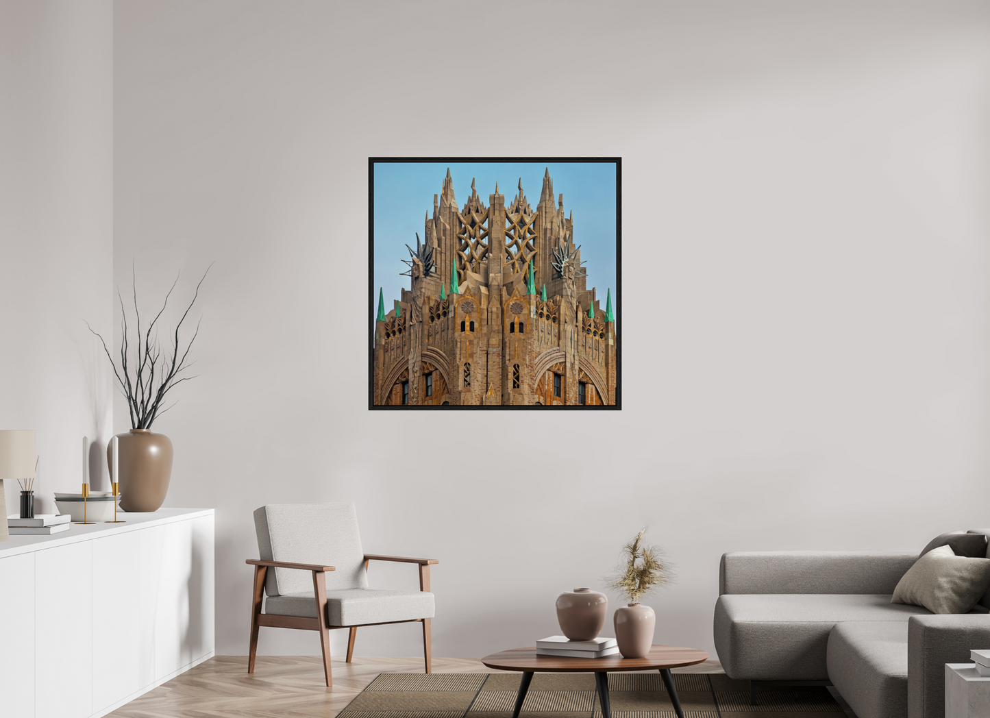 40 x 40″, Floater Frame Crown of General Electric Building