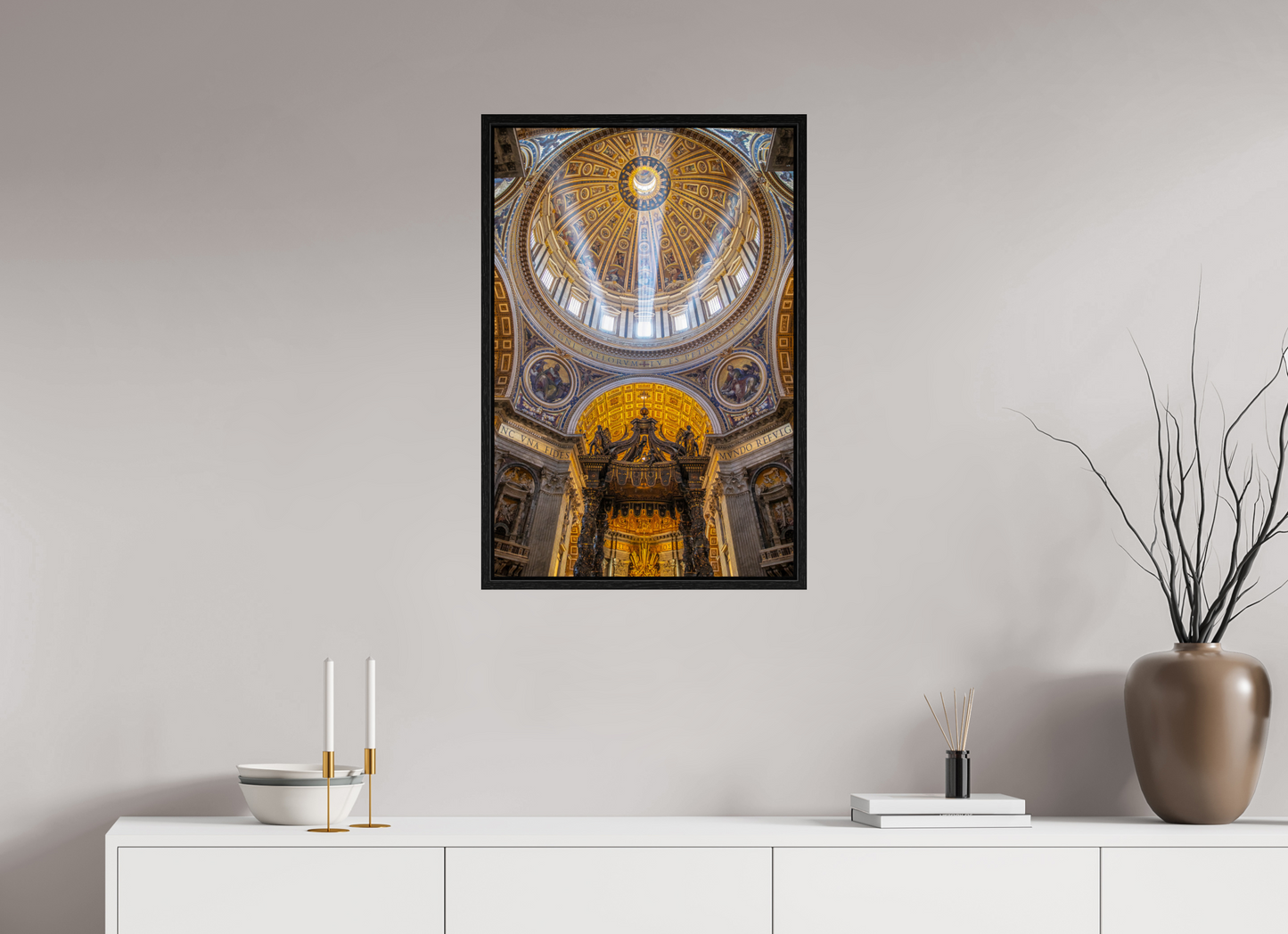 20 x 30″, Floater Frame The Vatican Basilica