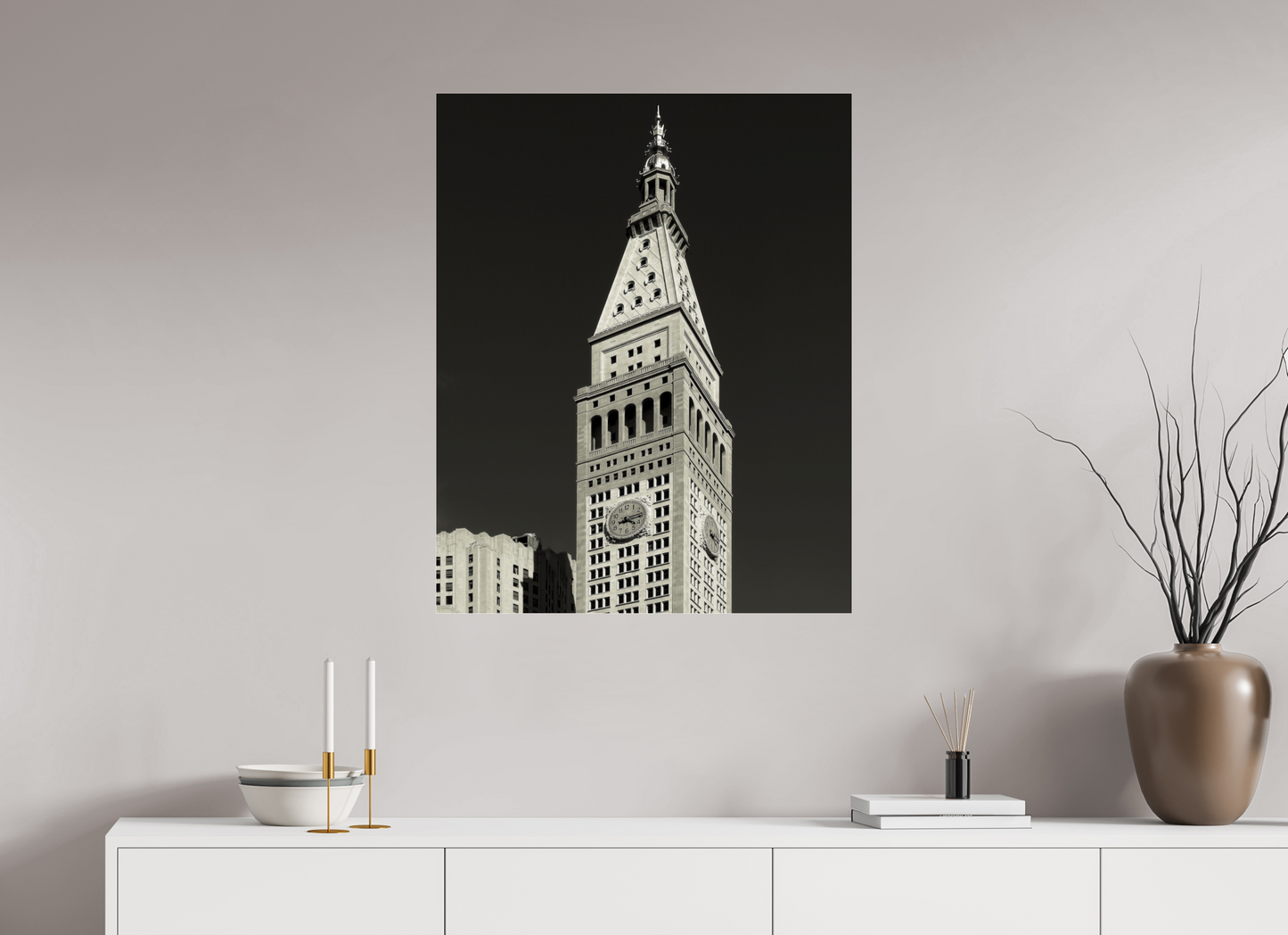 28 x 35″, Frameless Acrylic Glass Metropolitan Life Insurance Company Tower
