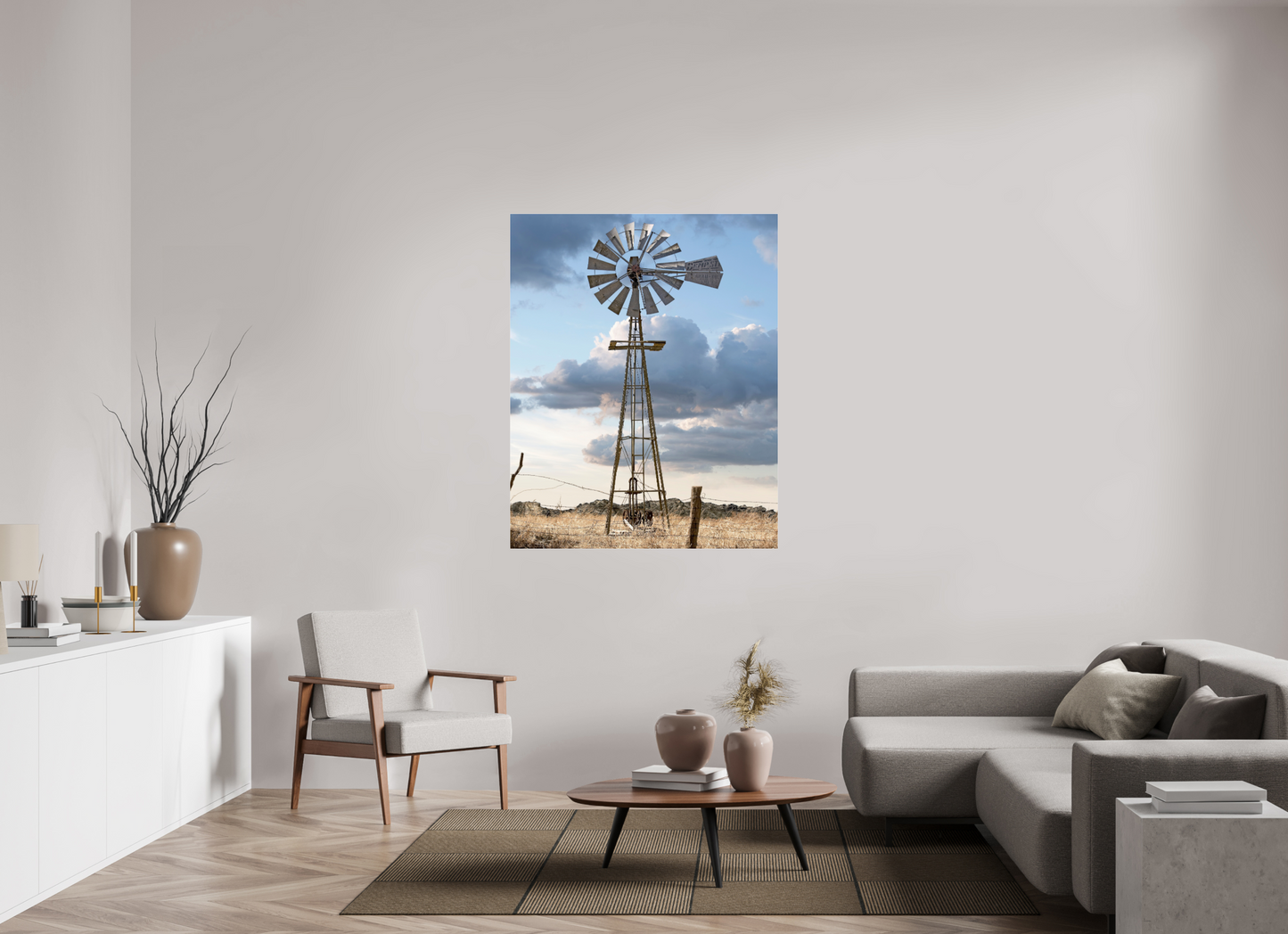 43 x 53.8″, Frameless Acrylic Glass Water Wheel - Cold Springs, CO