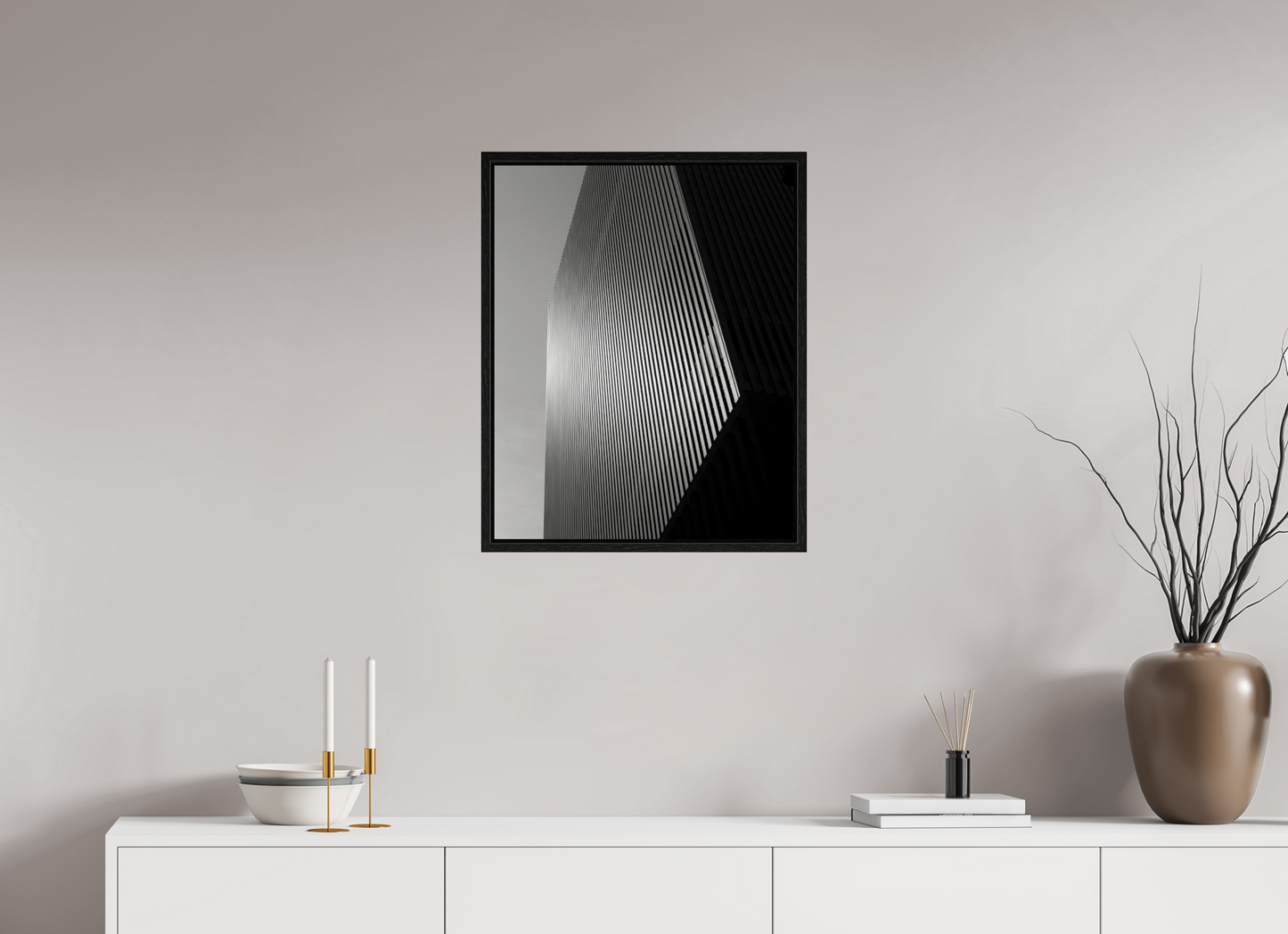 20 x 25″, Floater Frame Architectural Facade