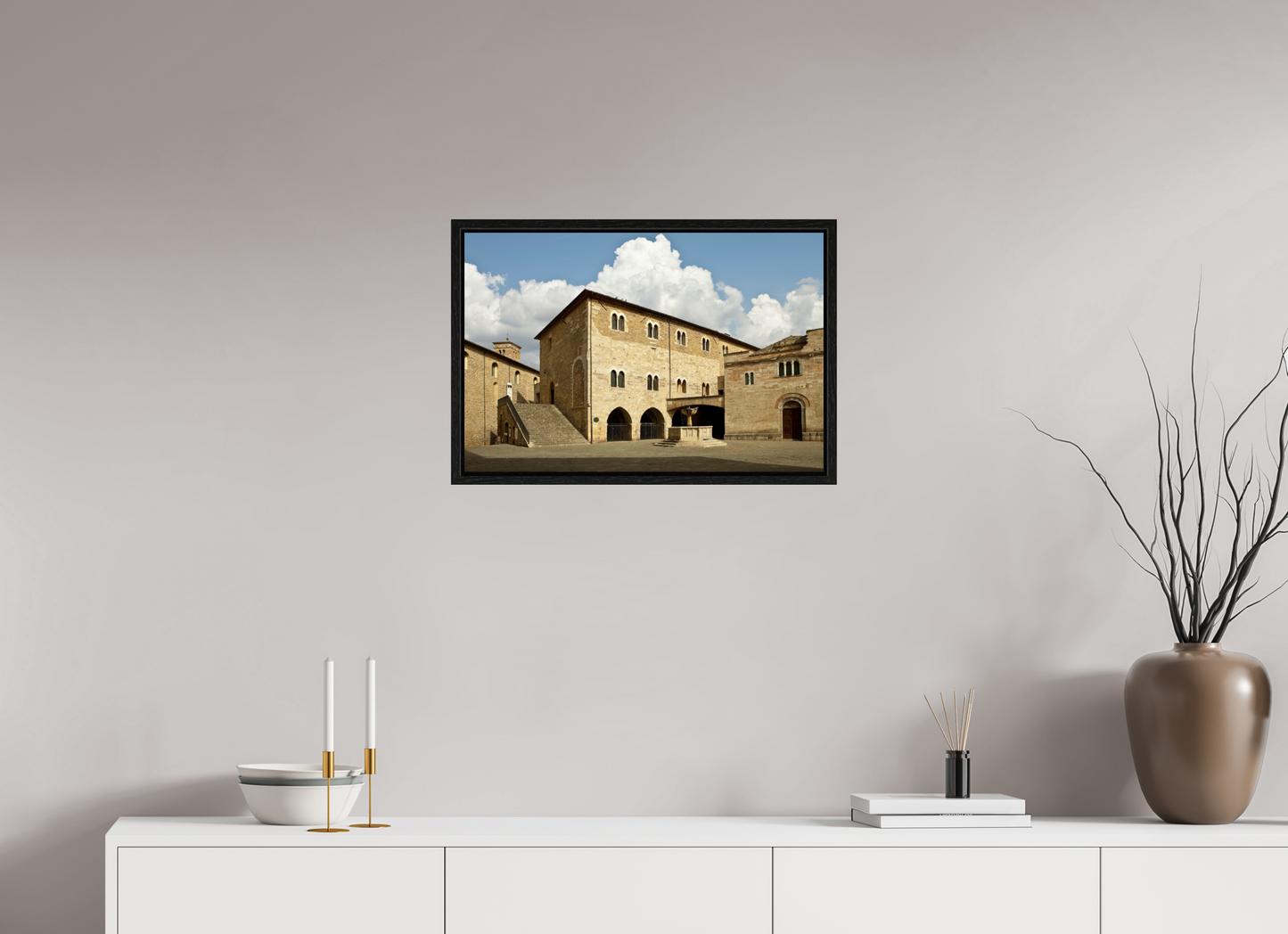 24 x 16″, Floater Frame Romanesque Church of San Silvestro