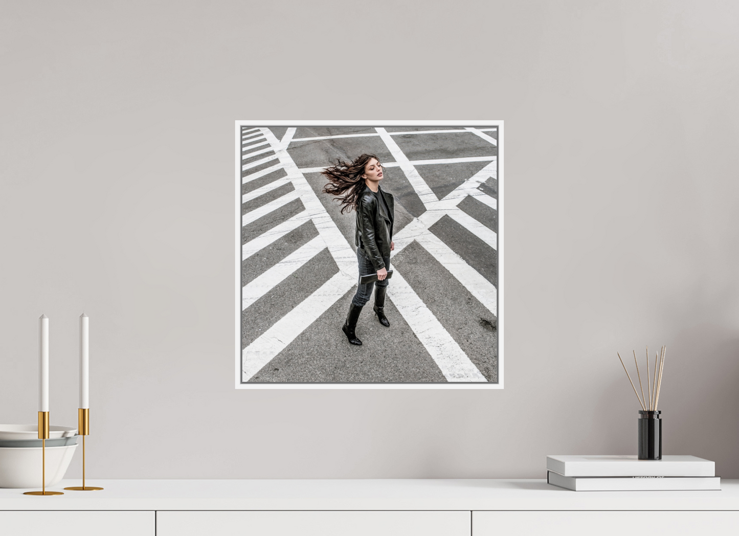 Woman at Crosswalk