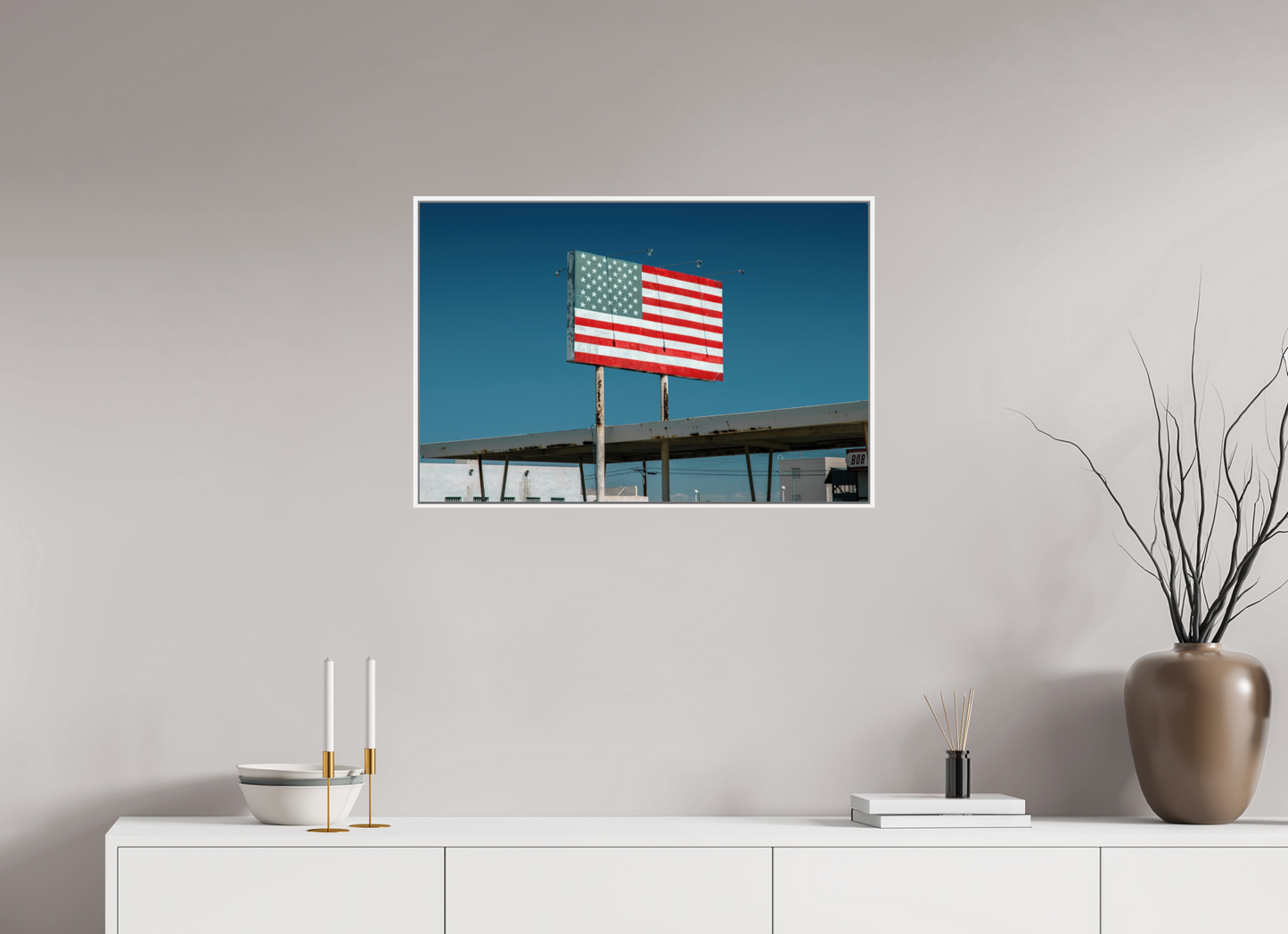 USA Flag Sign