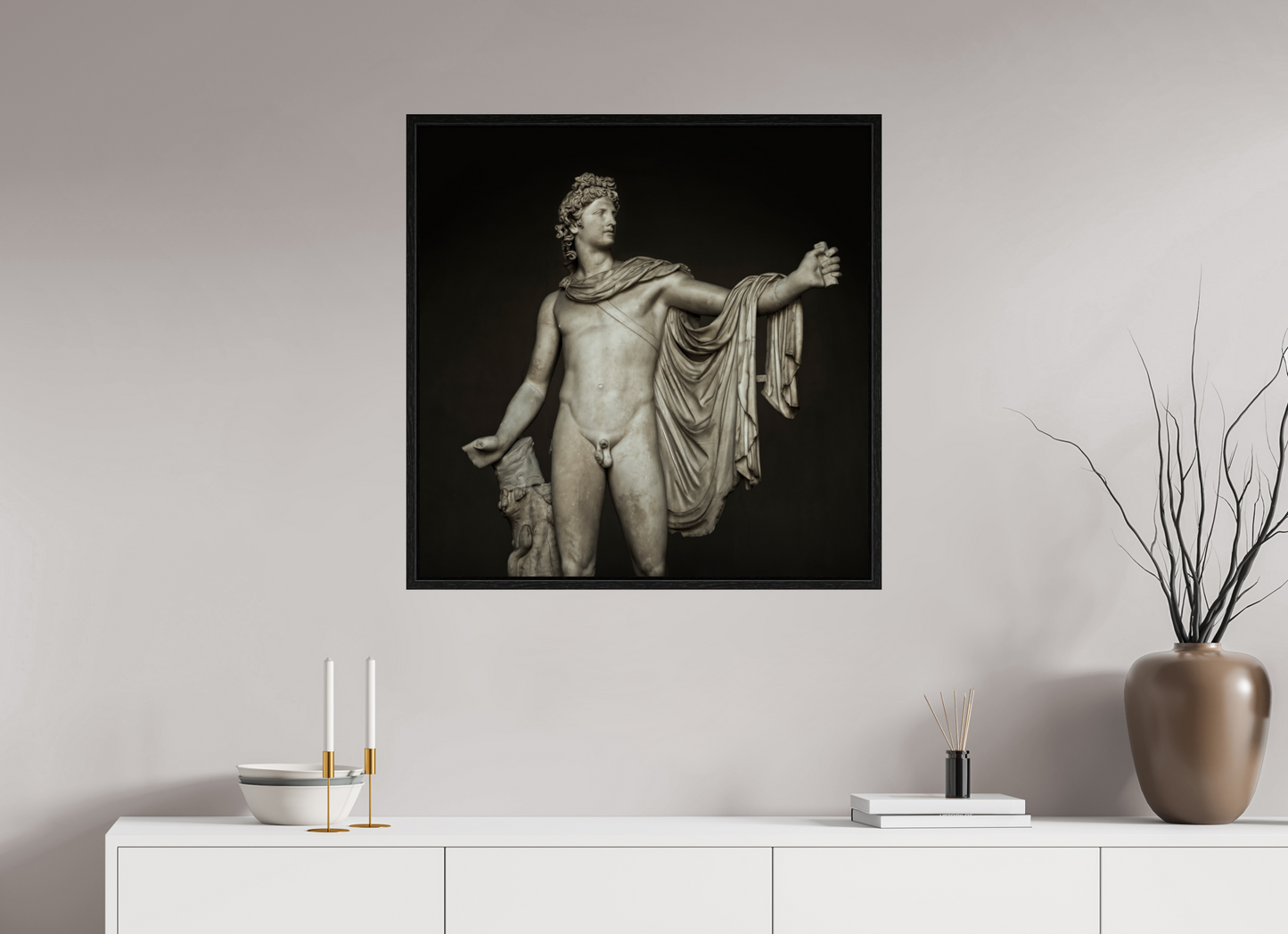 30 x 30″, Floater Frame Apollo