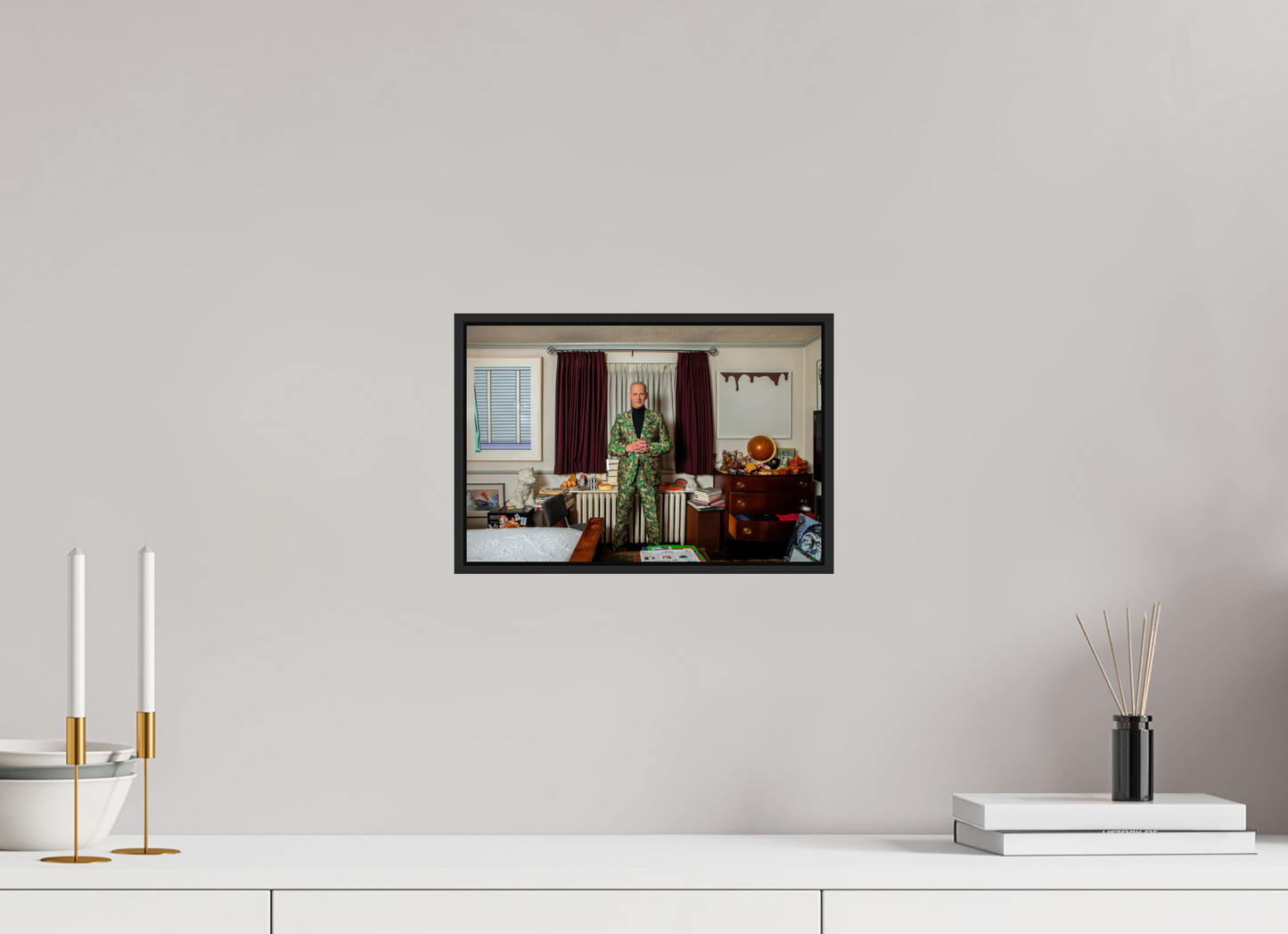 John Waters in his Bedroom