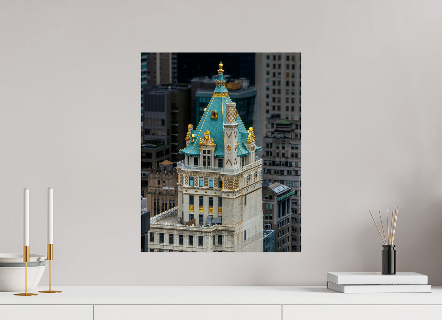 16 x 20″, Frameless Acrylic Glass The Heckscher Building