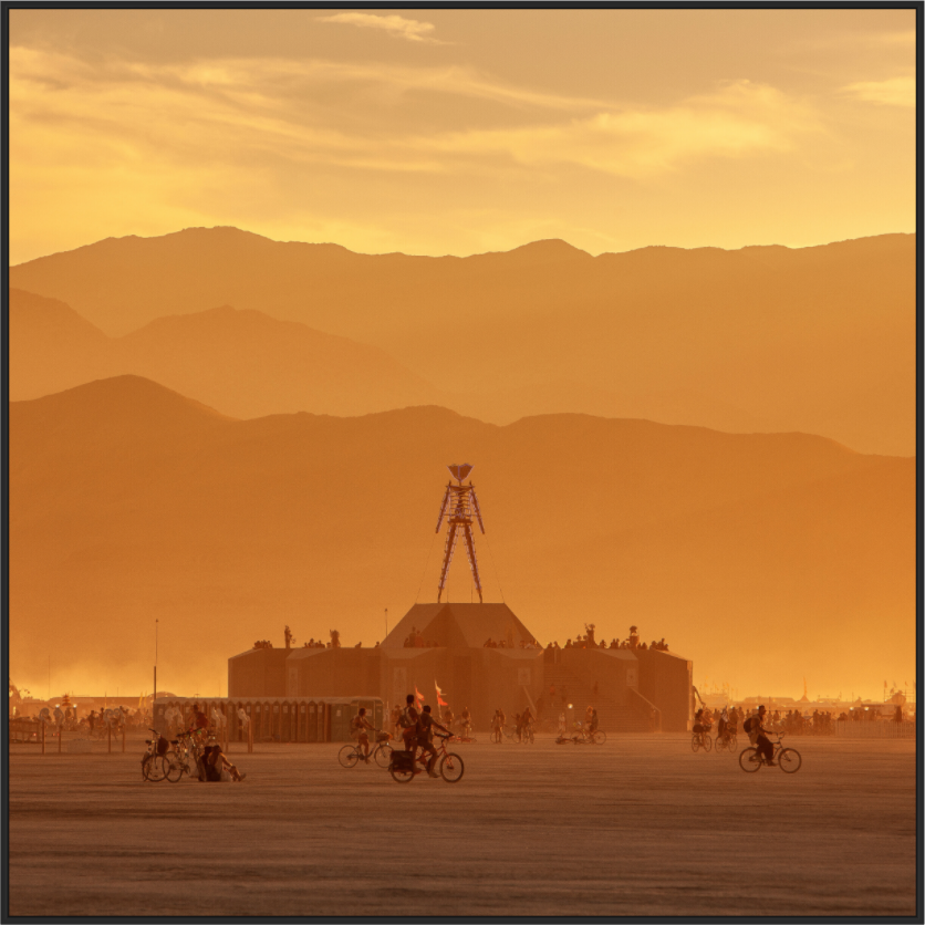 Main image Burning Man with Mountains