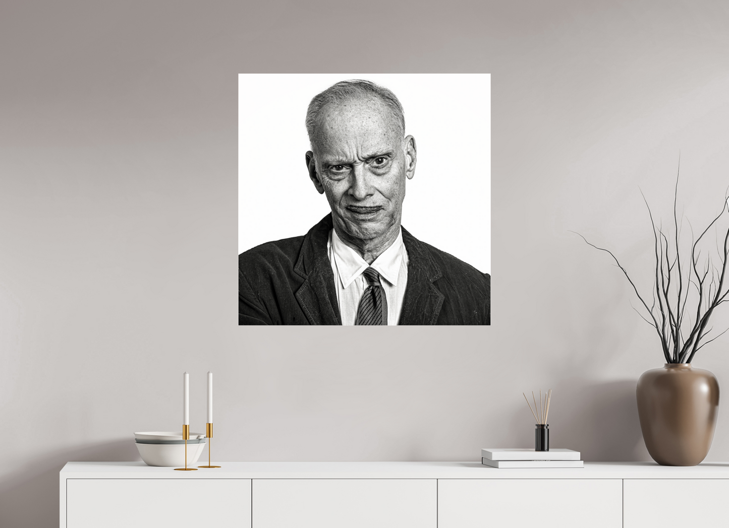 30 x 30″, Frameless Acrylic Glass John Waters