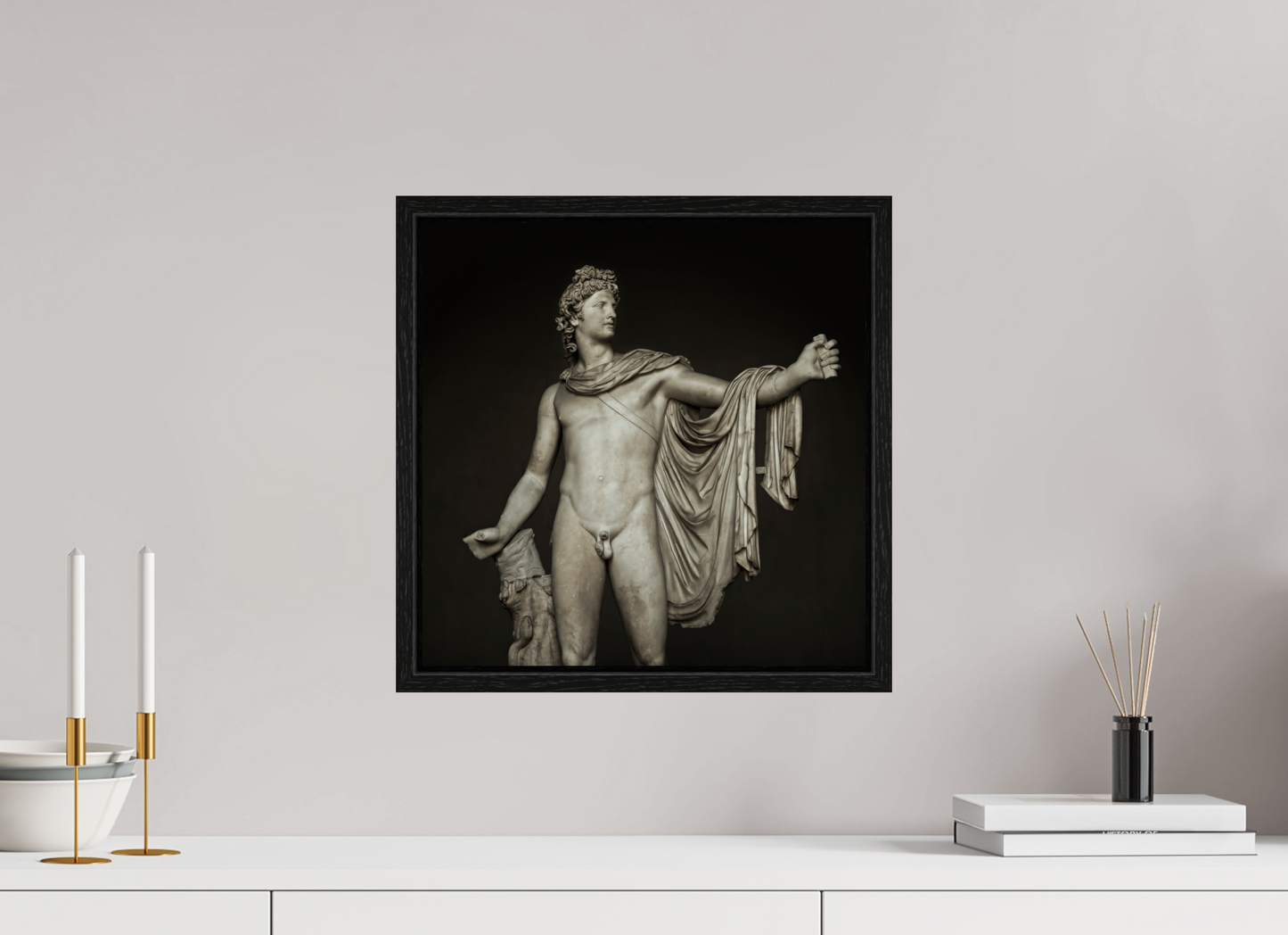 15 x 15″, Floater Frame Apollo