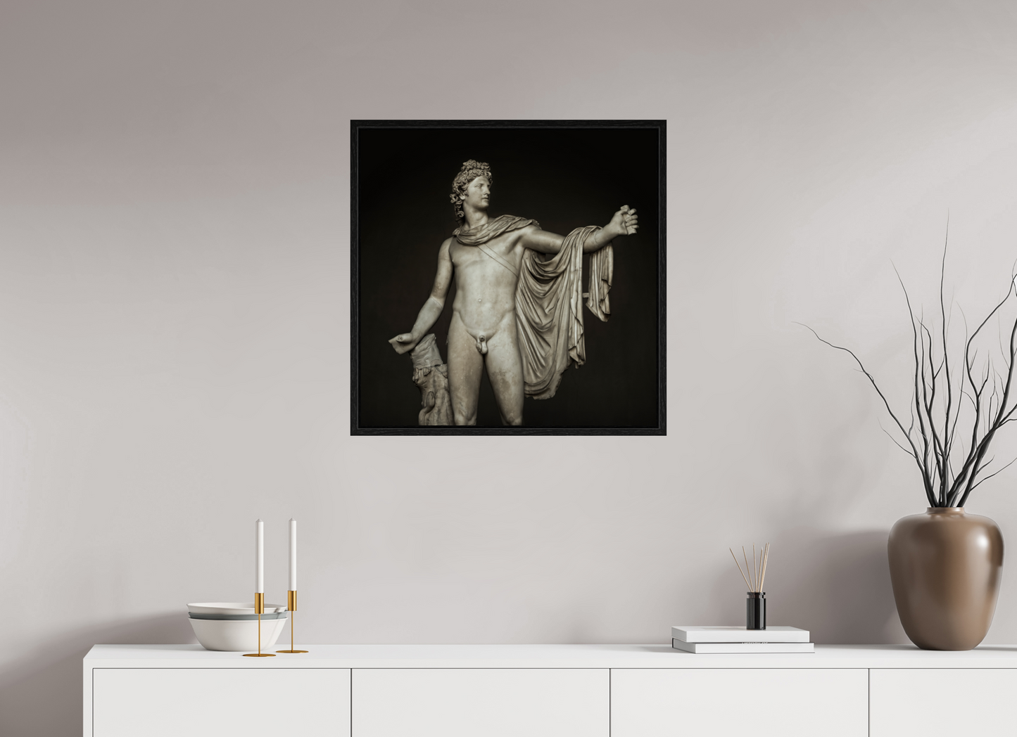 25 x 25″, Floater Frame Apollo