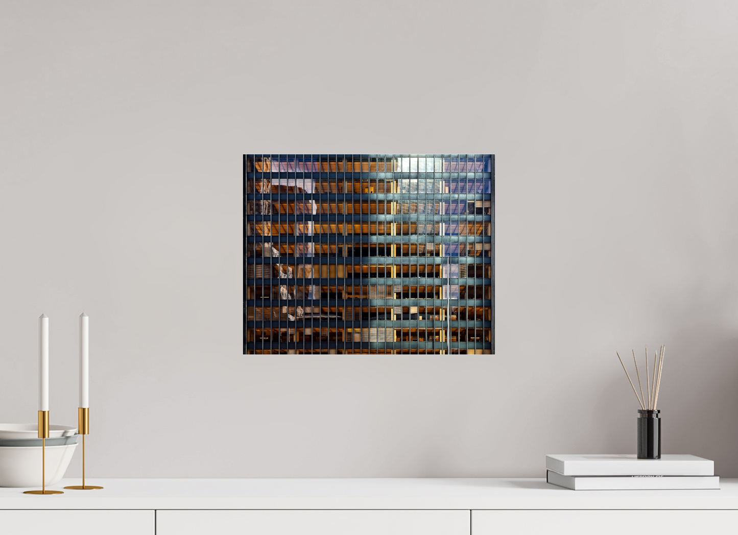 15.1 x 12″, Frameless Acrylic Glass Seagram Building