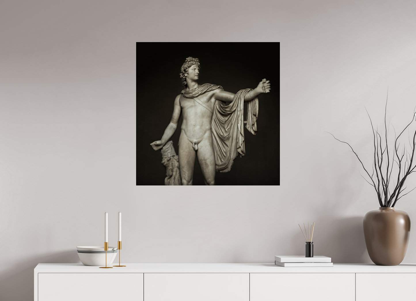 30 x 30″, Frameless Acrylic Glass Apollo