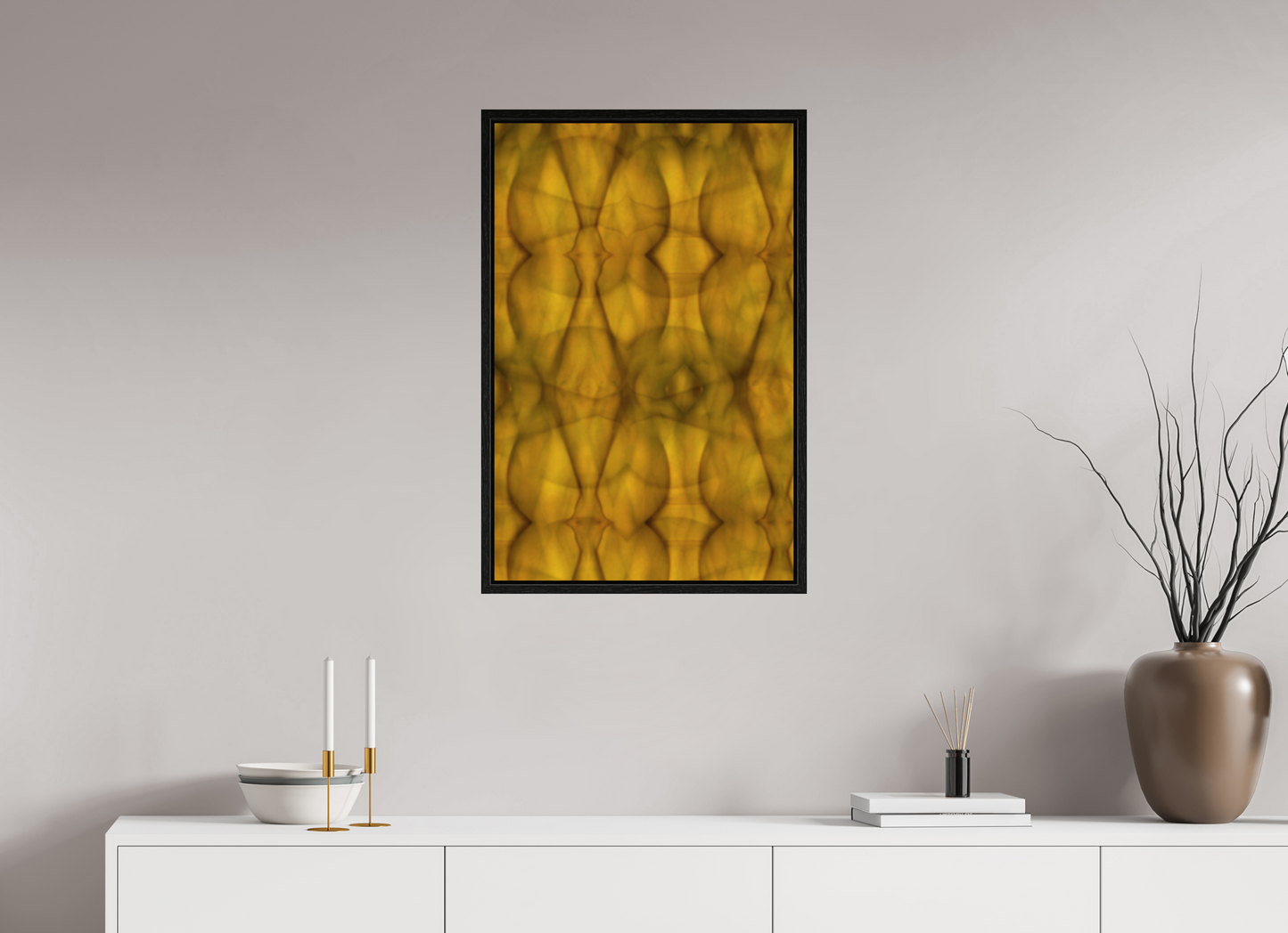 20 x 30.6″, Floater Frame Abstract No. 73