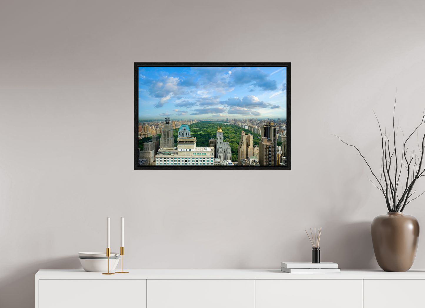30 x 20″, Floater Frame Central Park