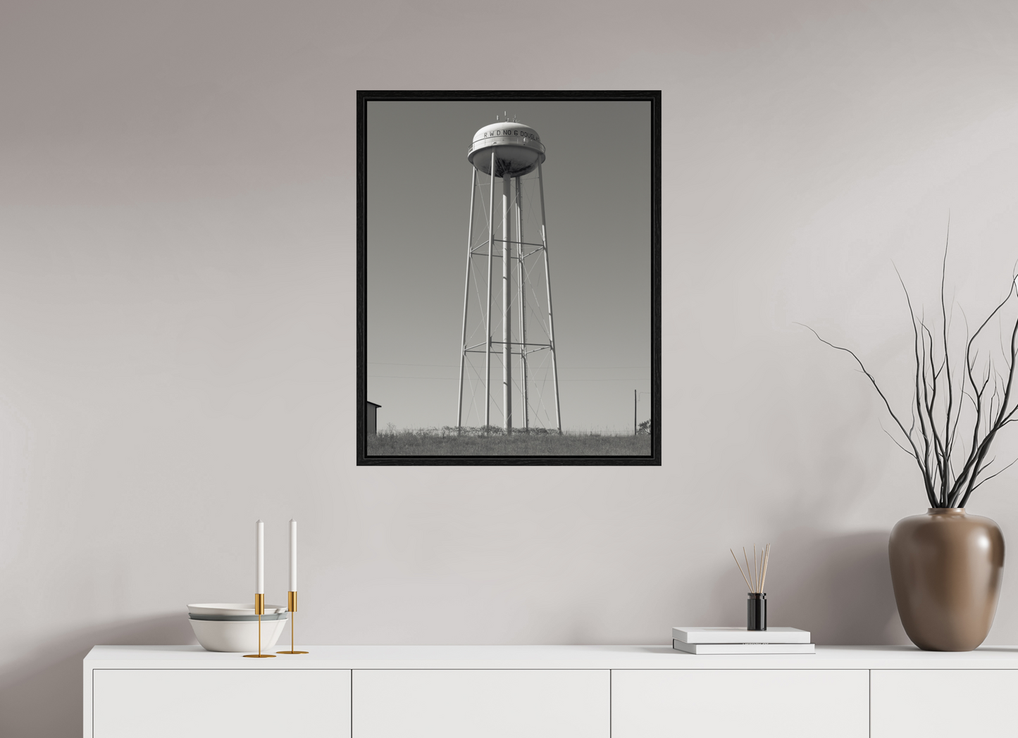 24 x 30″, Floater Frame Water Tower  RWD No 6