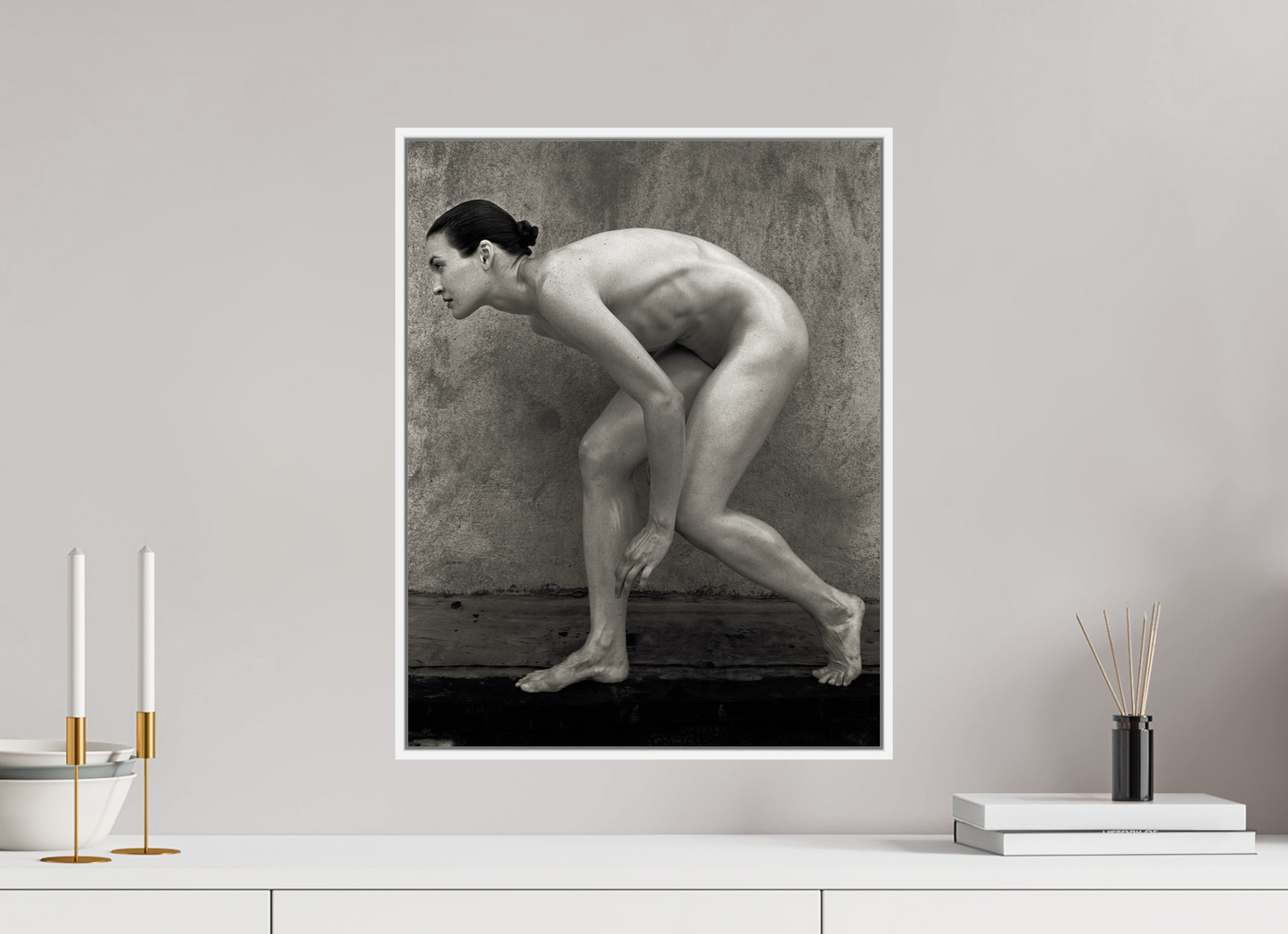 16 x 20.5″, White Matte Frame, No Border Steinway Tower Under Construction