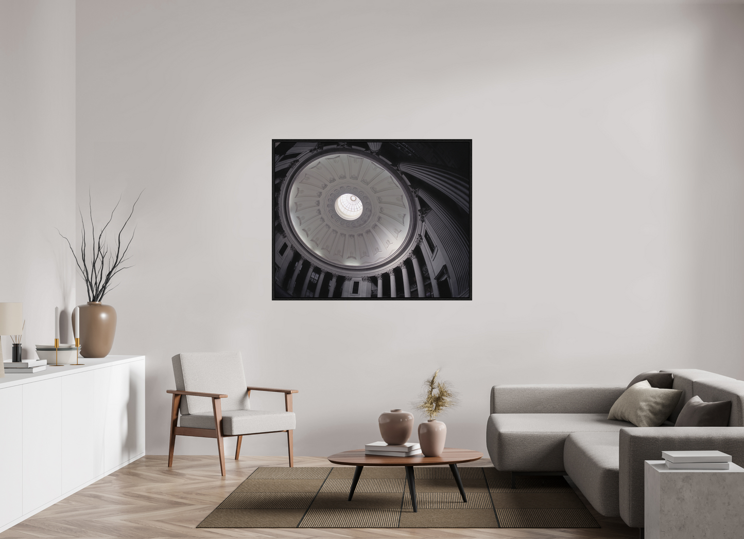 53.7 x 43″, Floater Frame Federal Hall Interior Dome, Manhattan