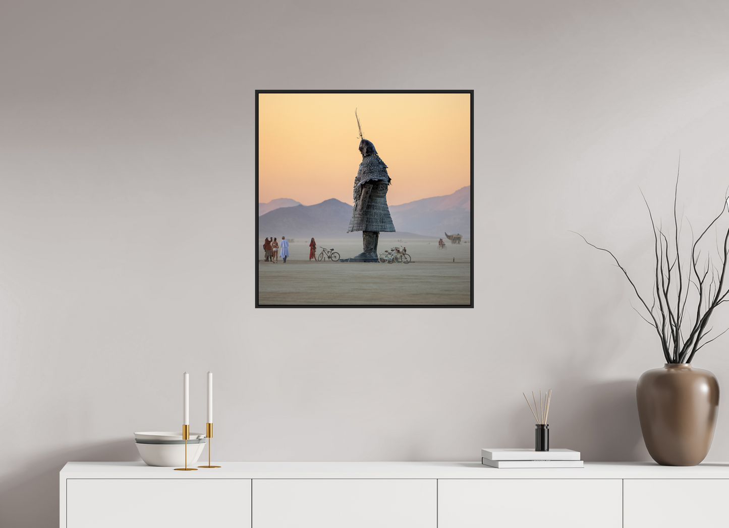 Burning Man - The Samurai with Admirer