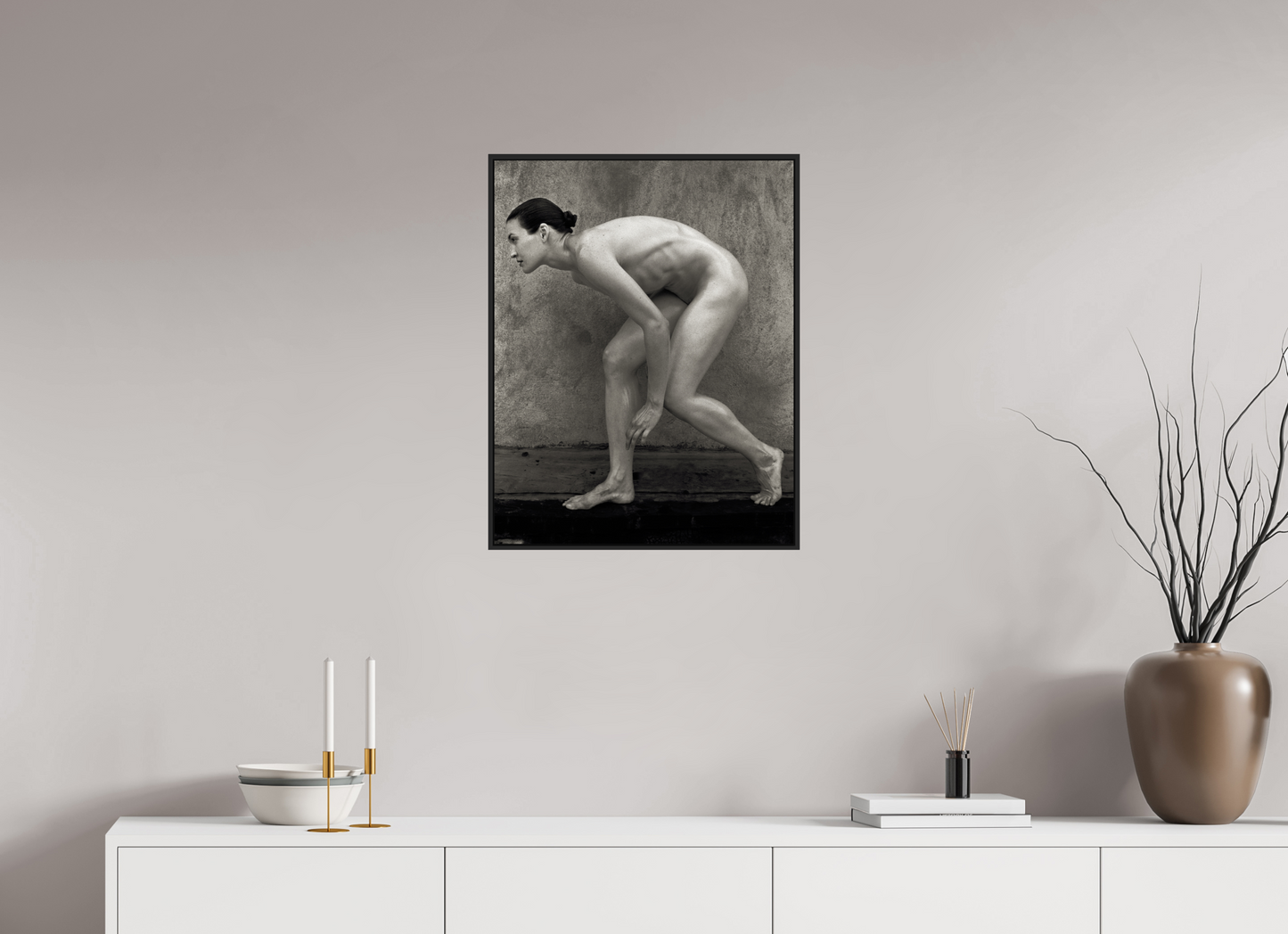 20 x 25.6″, Black Matte Frame, No Border Steinway Tower Under Construction