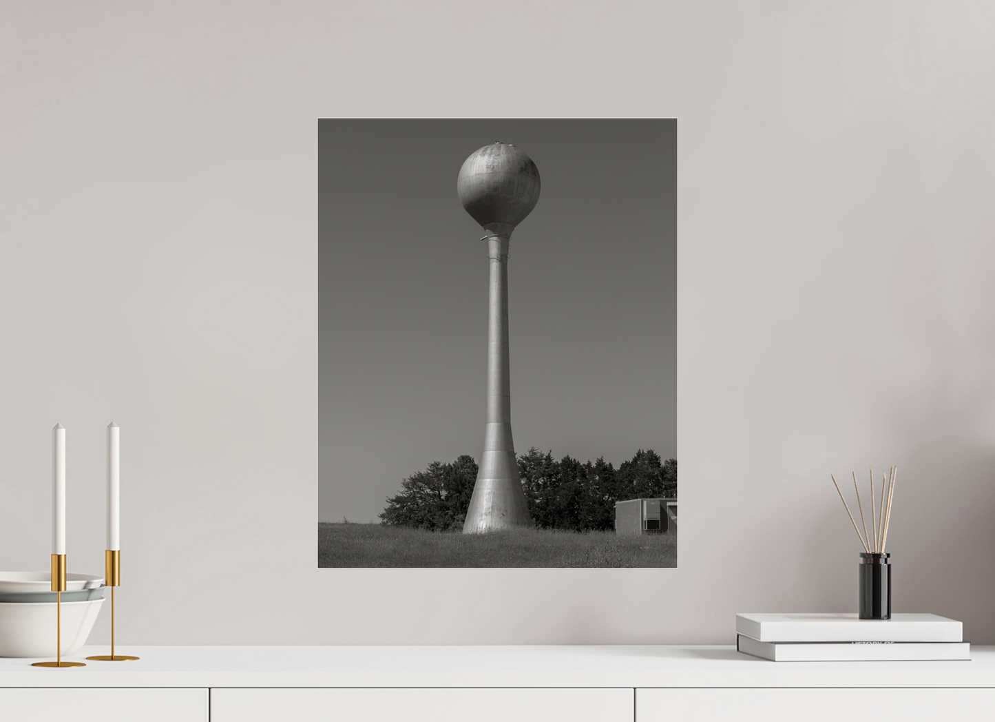 16 x 20″, Frameless Acrylic Glass Kansas Water Tower