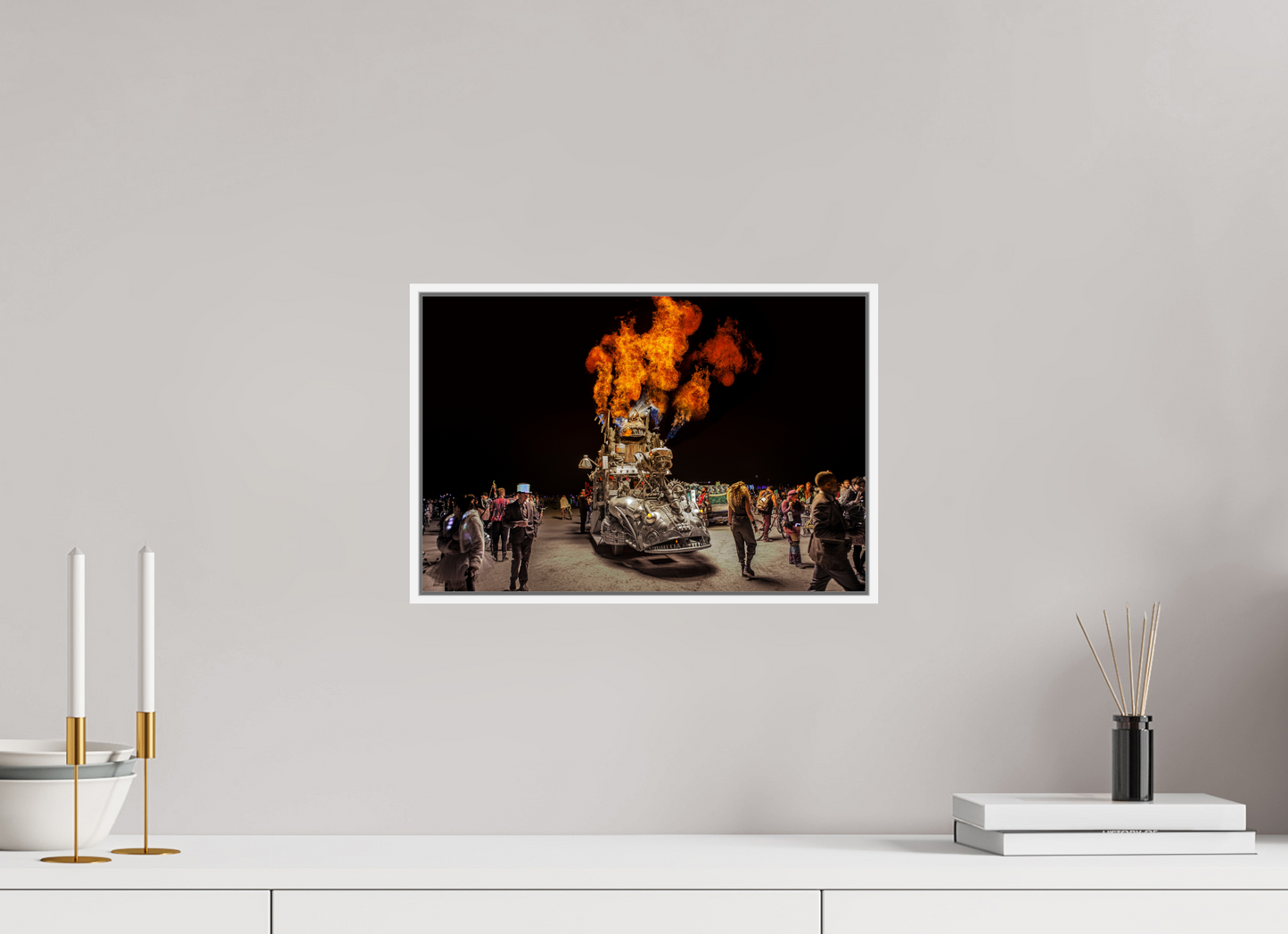 Burning Man - Art Car with Flames