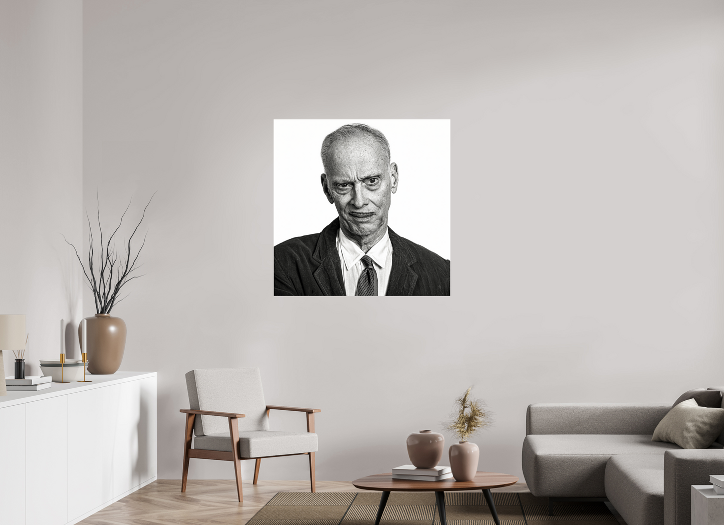 40 x 40″, Frameless Acrylic Glass John Waters