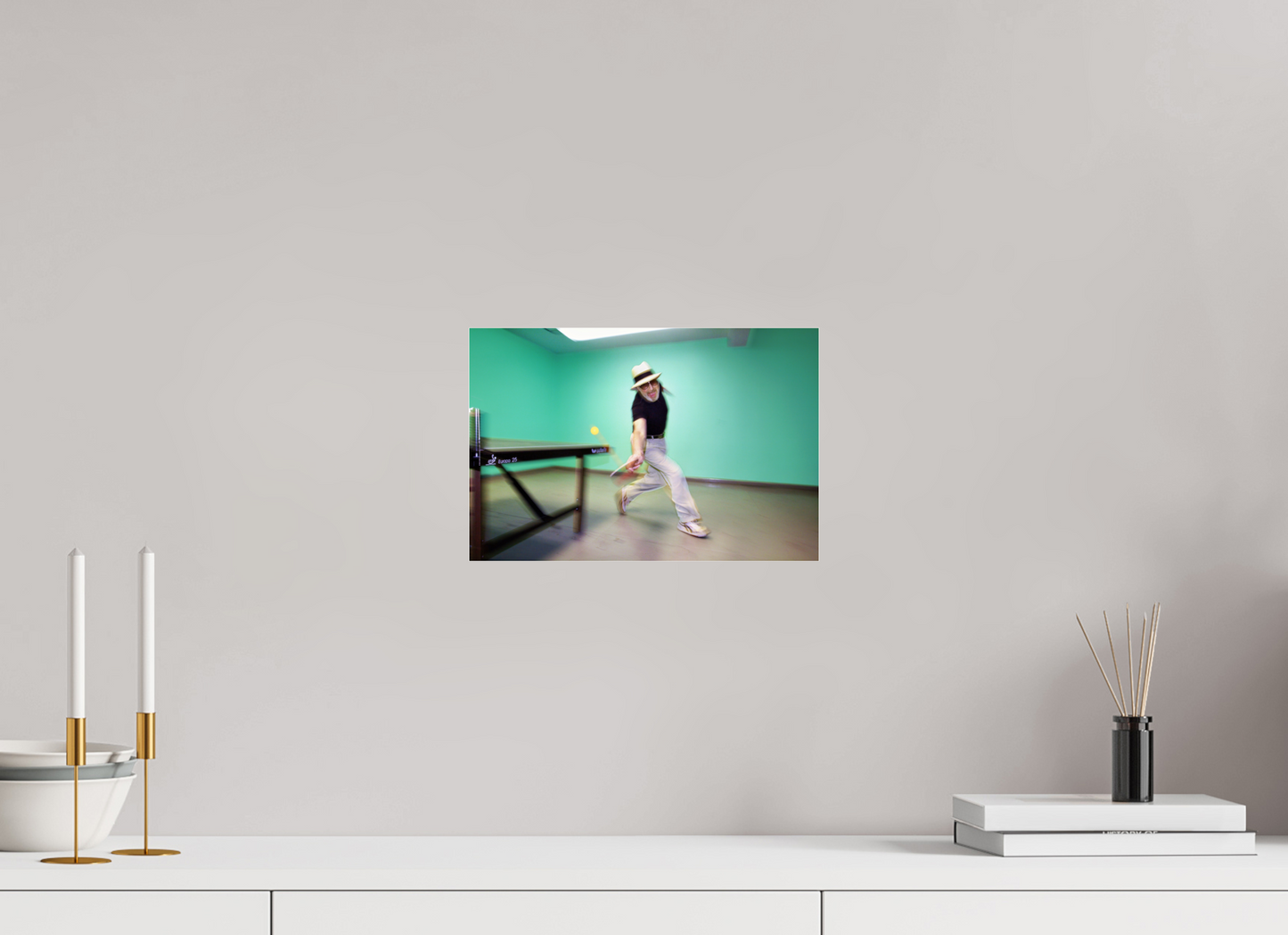 12 x 8″, Frameless Acrylic Glass Marty Reisman