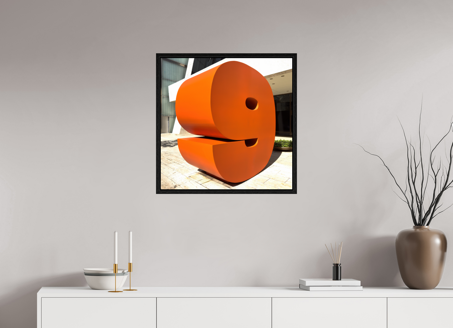 25 x 25″, Floater Frame Number 9