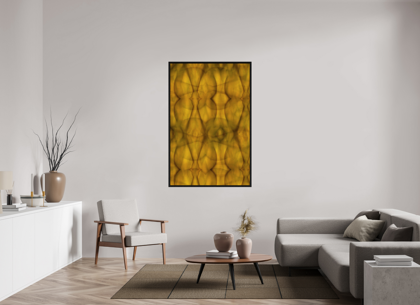 39 x 59.7″, Floater Frame Abstract No. 73