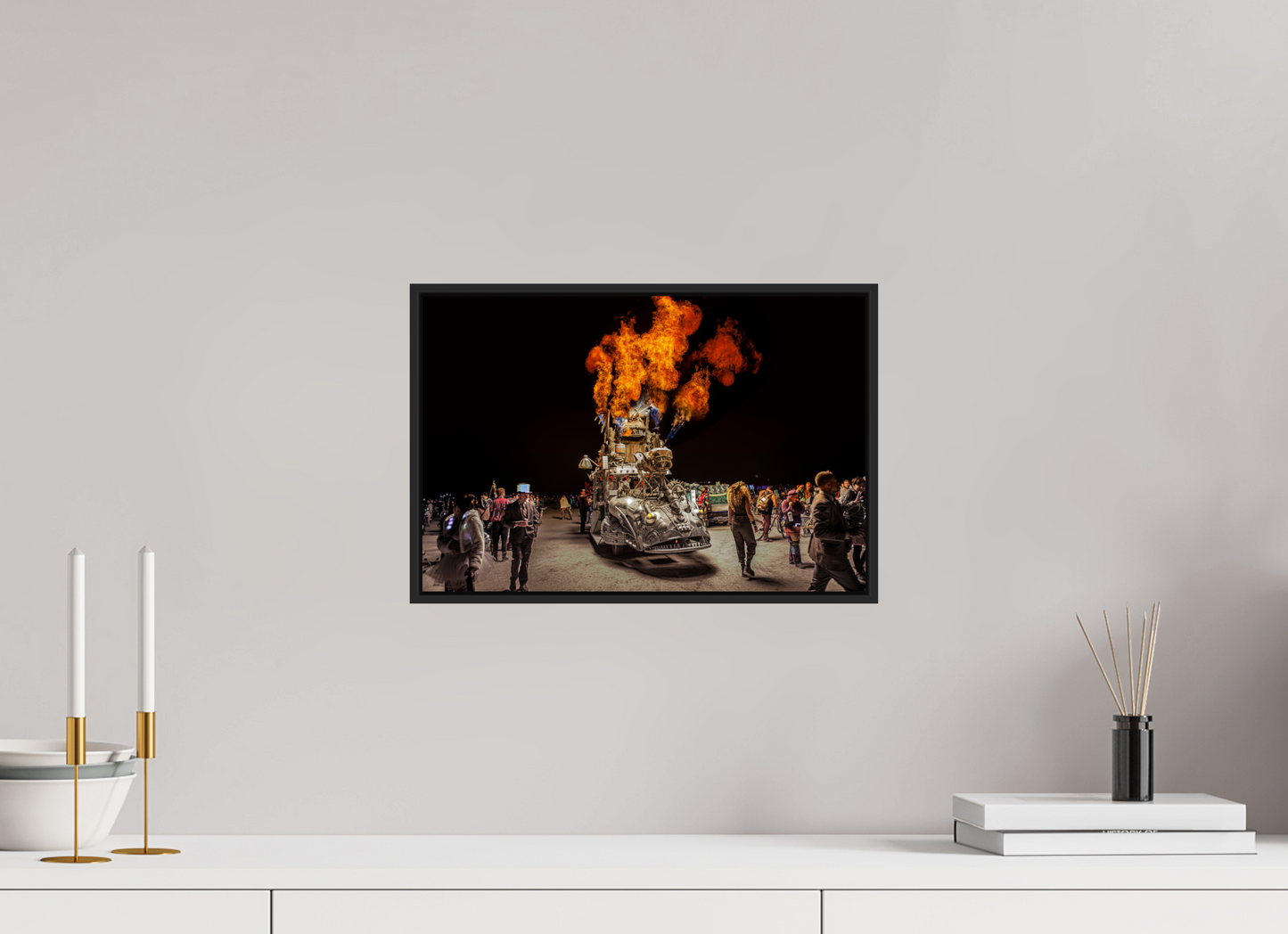 Burning Man - Art Car with Flames