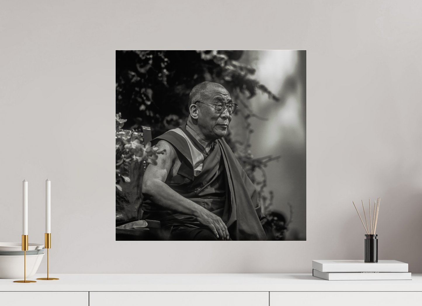 20 x 20″, Frameless Acrylic Glass His Holiness the Dalai Lama
