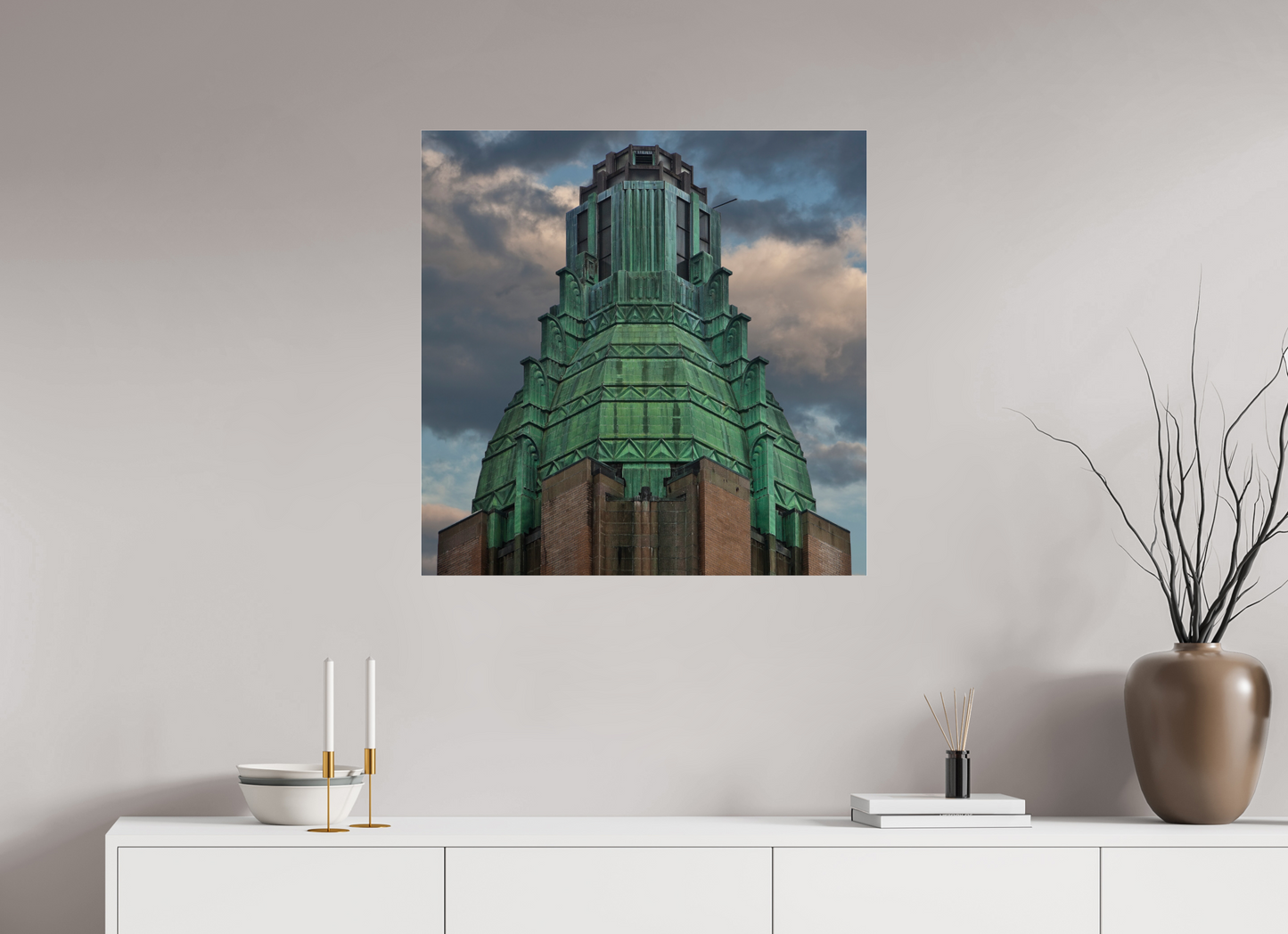 30 x 30″, Frameless Acrylic Glass Waldorf Astoria