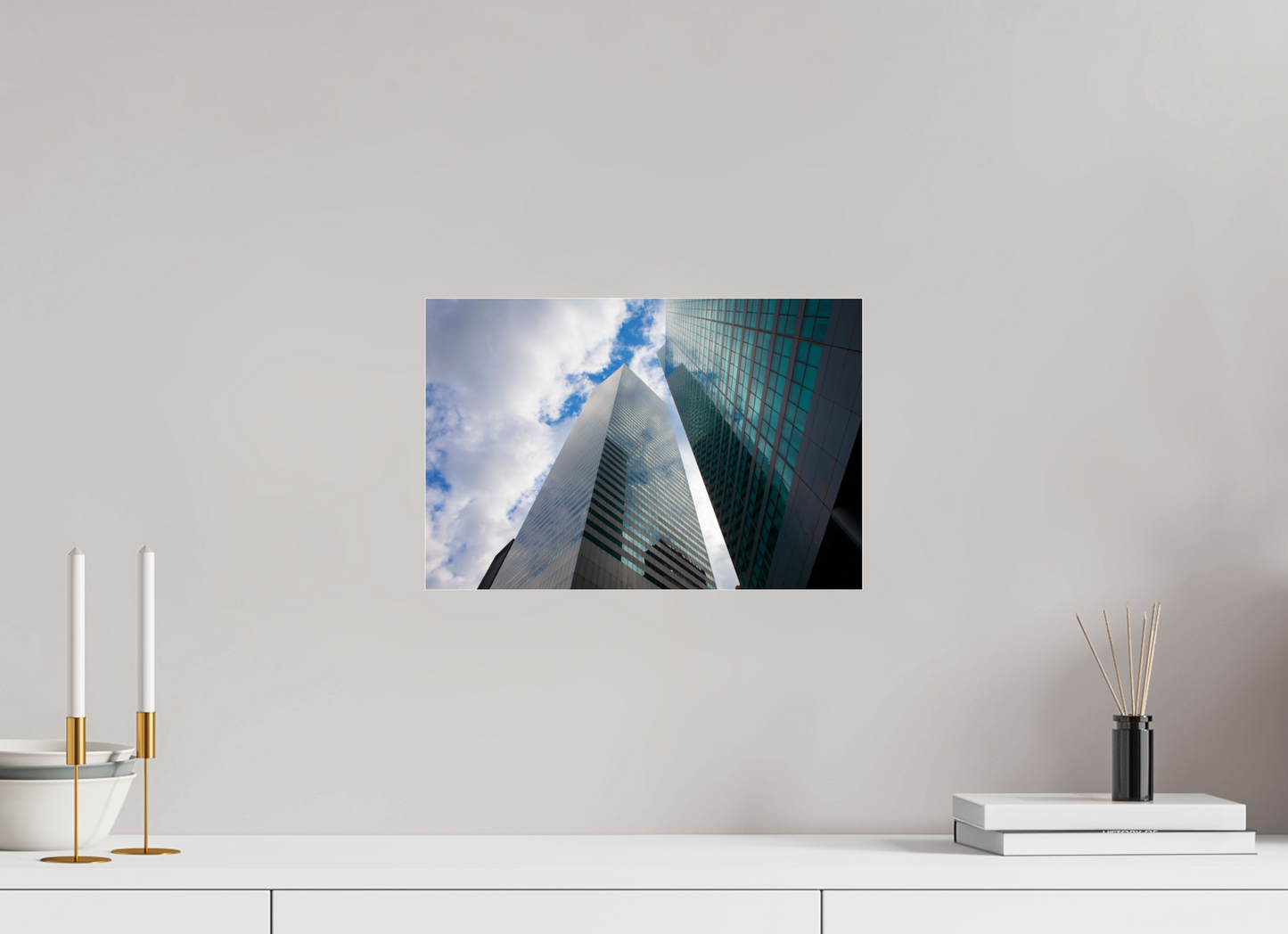15 x 10″, Frameless Acrylic Glass Manhattan Skyscrappers
