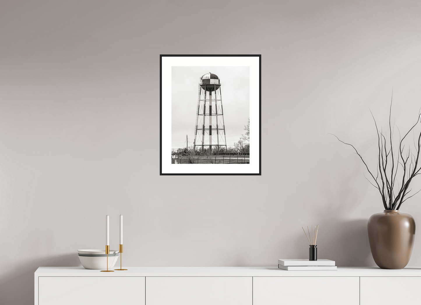 Checkered Water Tower