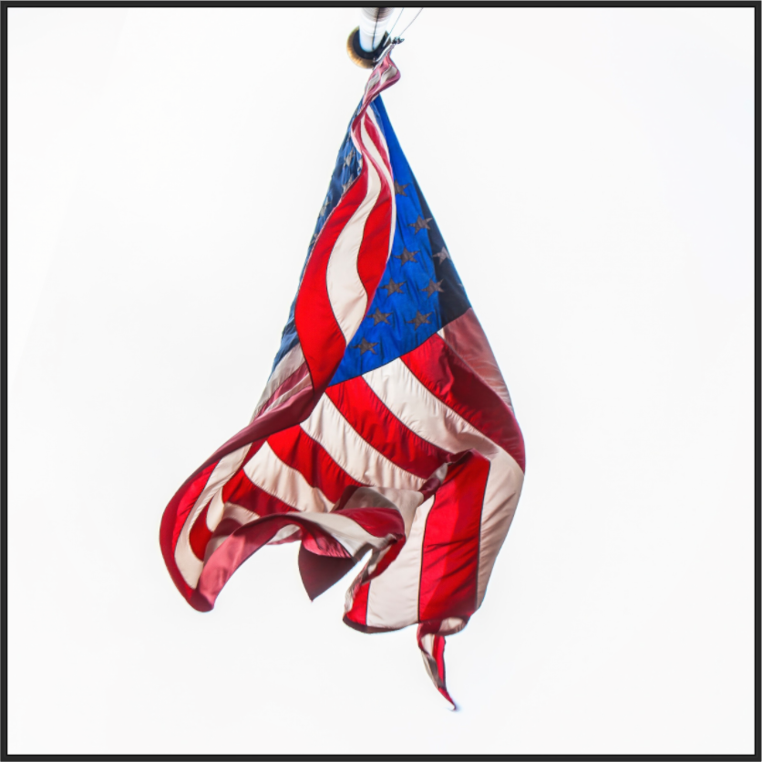 Main image Crumpled USA Flag