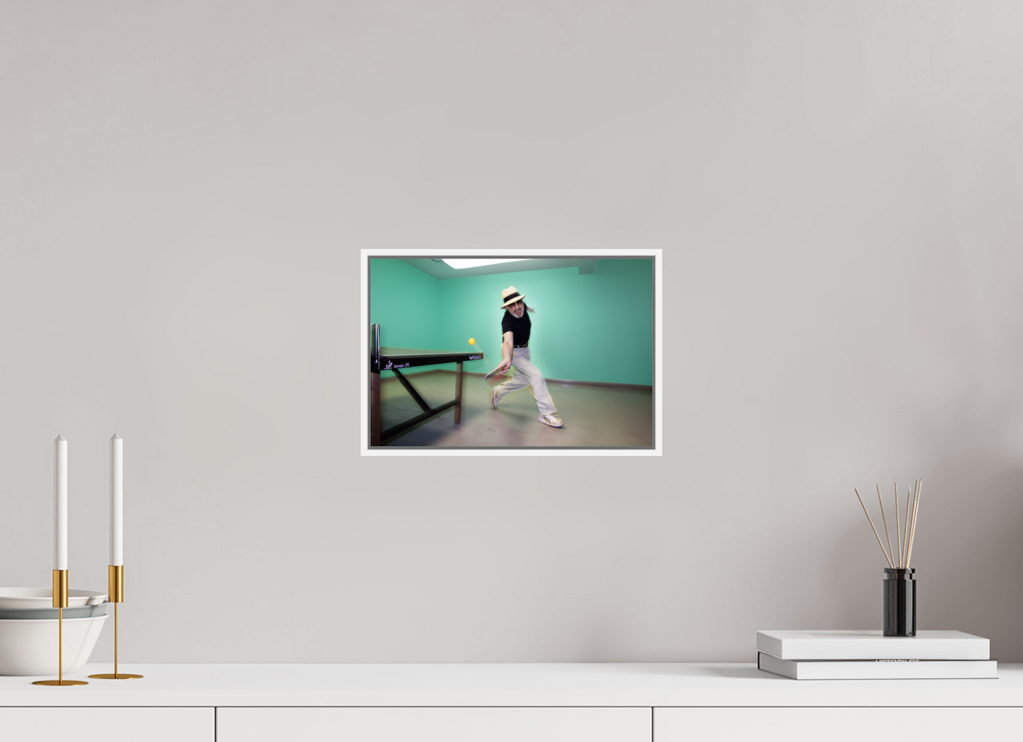12 x 8″, White Matte Frame, No Border Marty (Supreme) Reisman