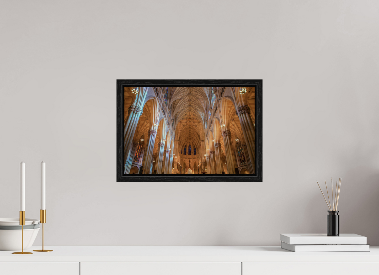 15 x 10″, Floater Frame St. Patrick's Cathedral