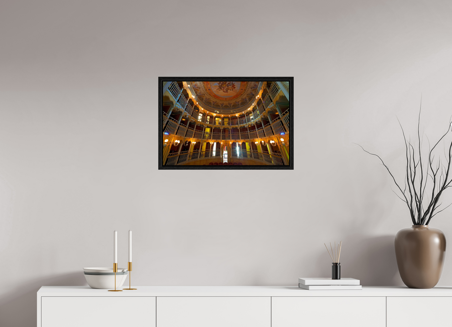 24 x 16″, Floater Frame Palazzo Dei Consoli Theatre France