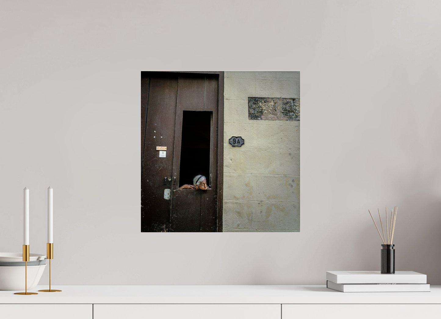 16 x 16.2″, Frameless Acrylic Glass Cuban Woman