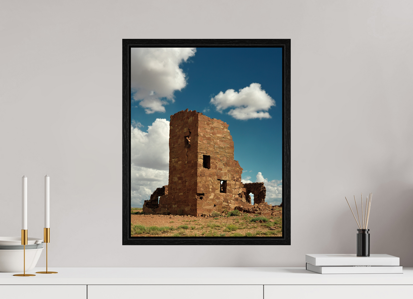 16 x 20″, Floater Frame Adobe Ruin